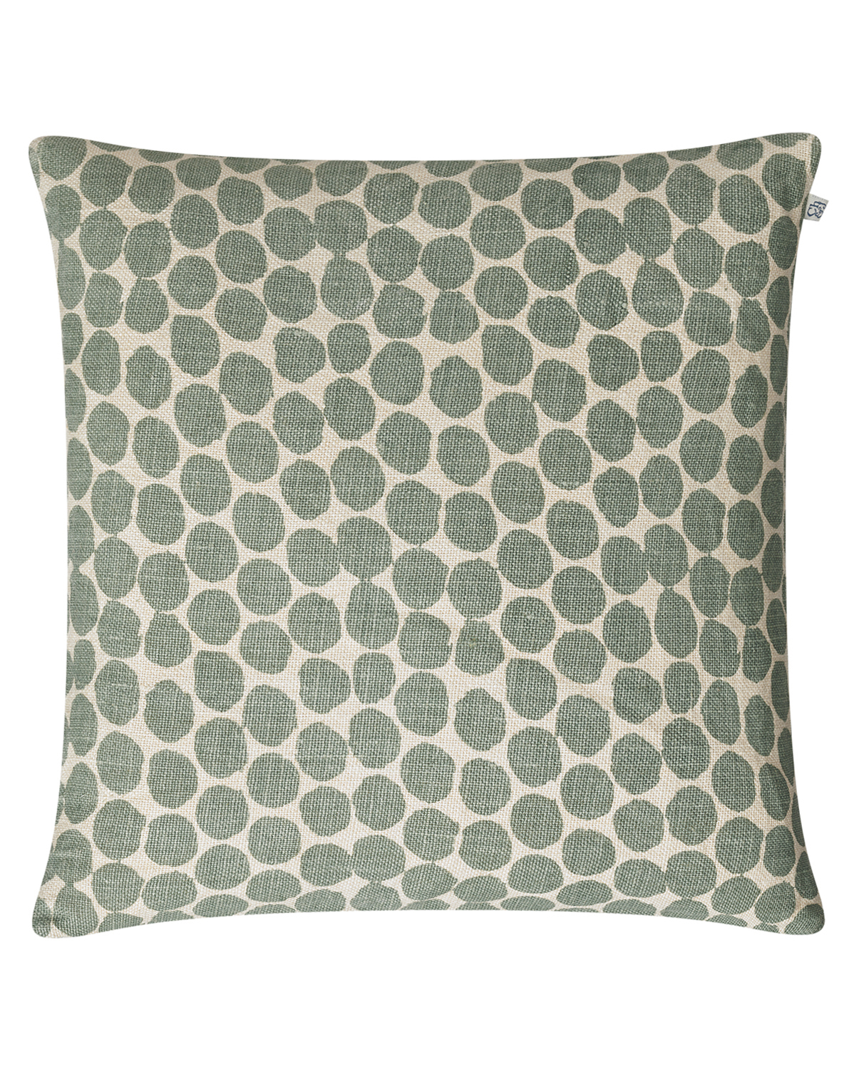 Chhatwal & Jonsson - Dot Ari Cushion Cover Linen 50x50 cm - Aqua - Pynteputer og putetrekk - Flerfarget