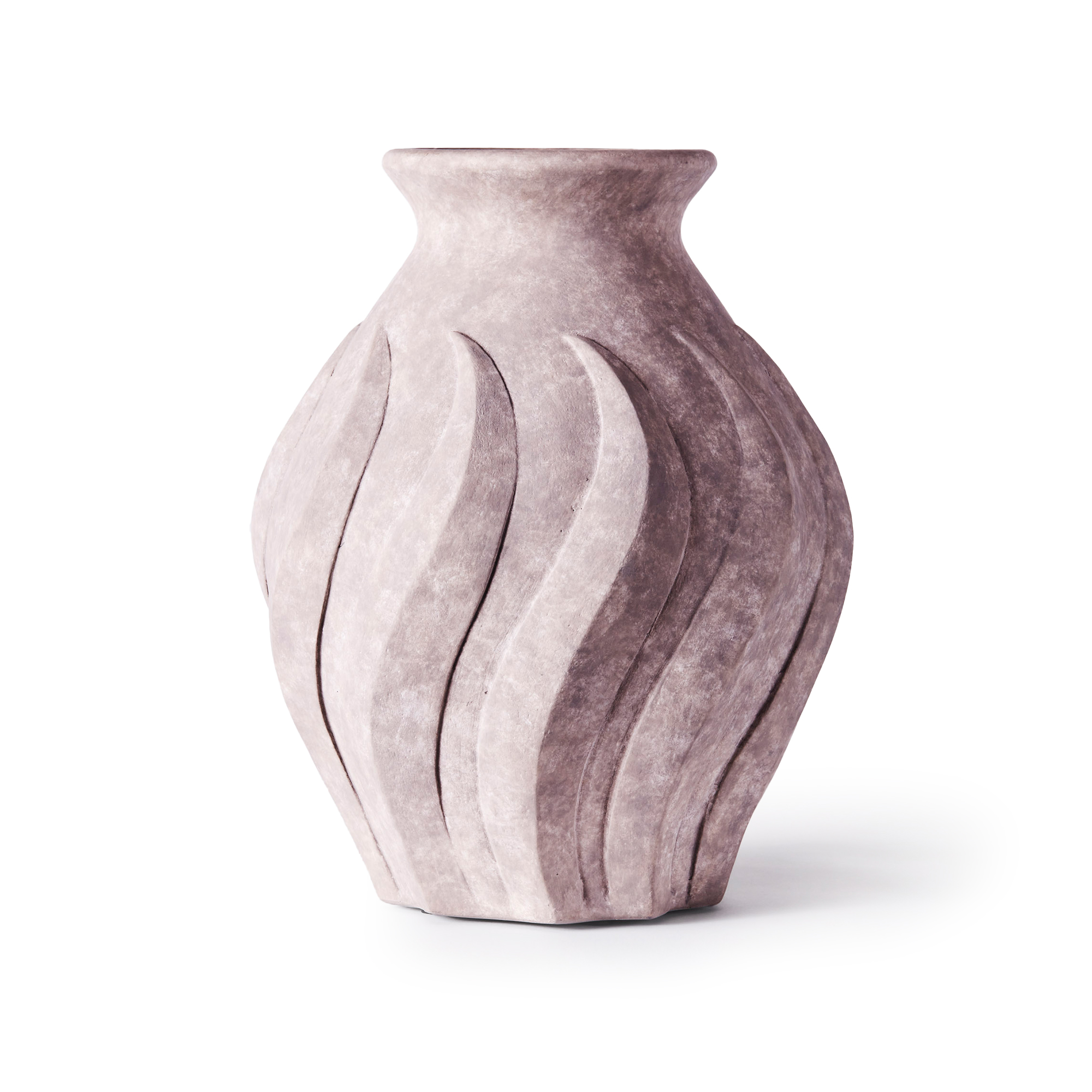 Dusty Deco - Swirl Vase Large, Grey - Vaser - Edin & Lina Kjellvertz - Grå