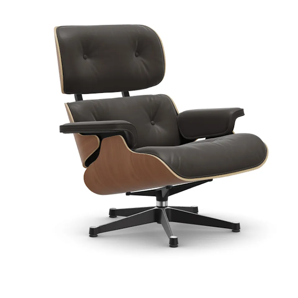 Eames Lounge Chair Cherry Polished/Black fåtölj
