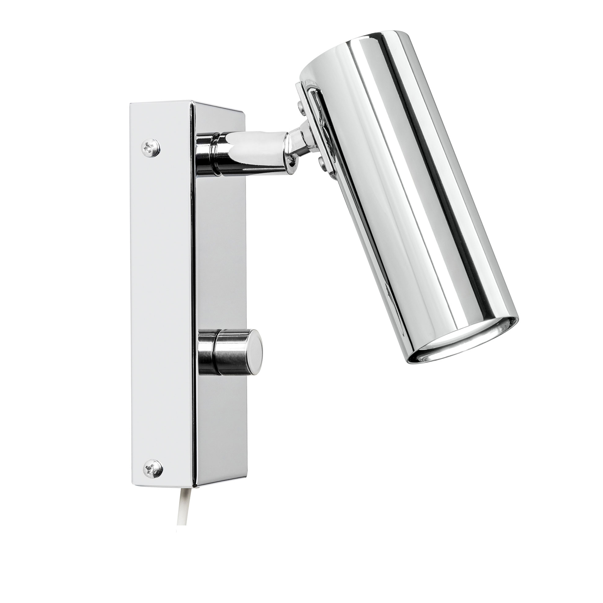 Örsjö Belysning - Puck Vägglampa, Krom, Kabel - Sänglampor - Åke Hultgren - Silver | Belysning - Vägg- Och Sänglampor - Sänglampor | Möbelexperten