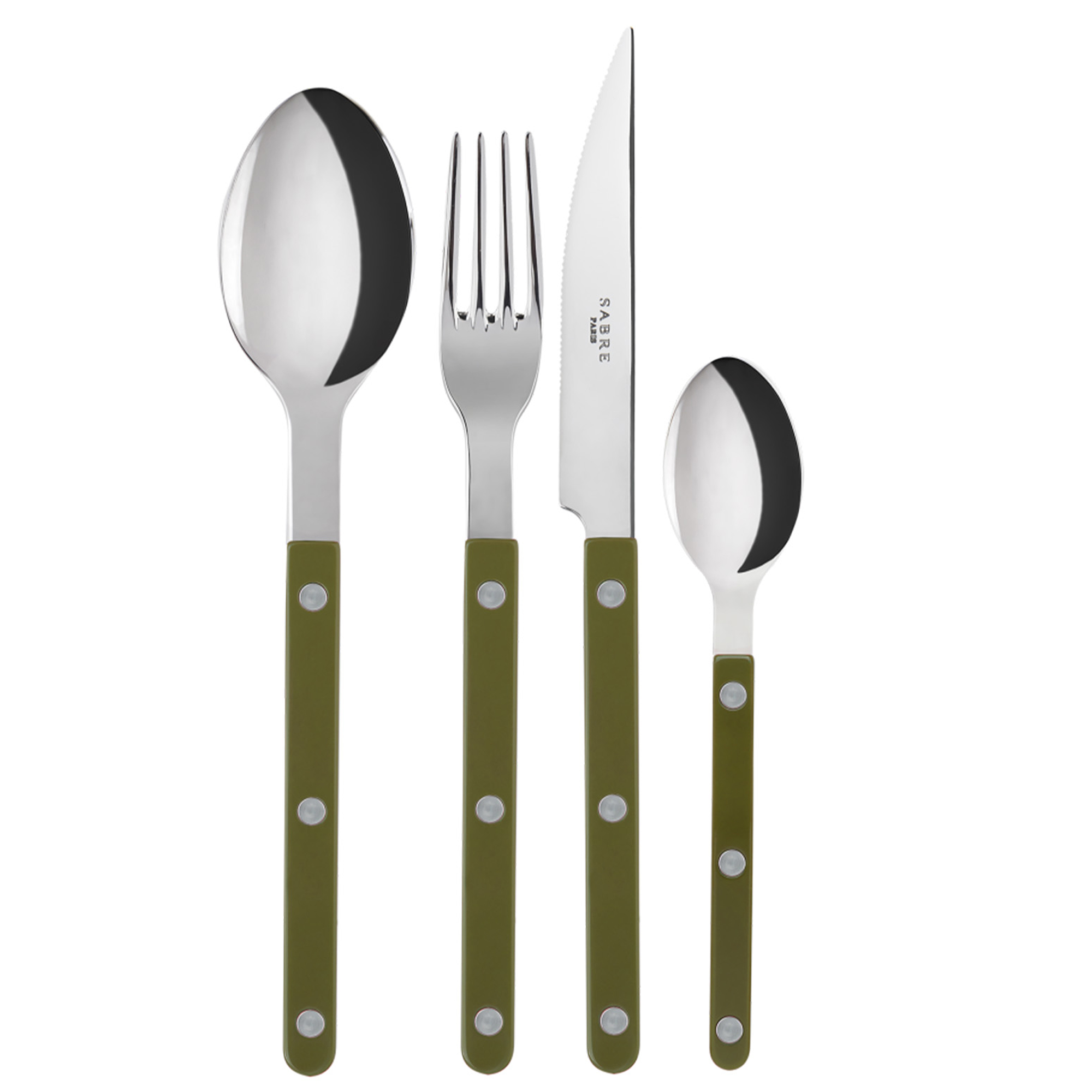 Sabre Paris - Bistrot solid bestickset 24 delar green fern - Bestickset | Servering - Bestick - Bestickset | Möbelexperten