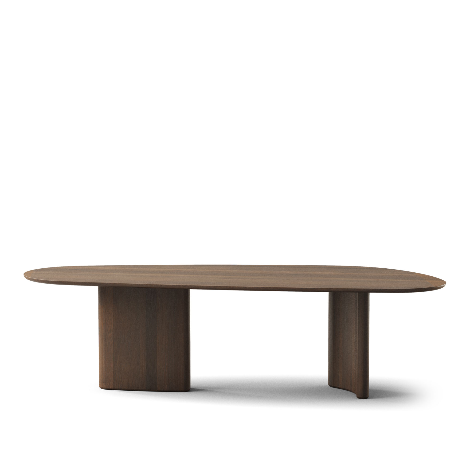 Dk3 - Tangent Table Rectangular L300 x W110 x H72 cm Max 2 extension leaves Smoked oak - oil - Matbord - Brun | Möbler - Bord - Matbord | Möbelexperten