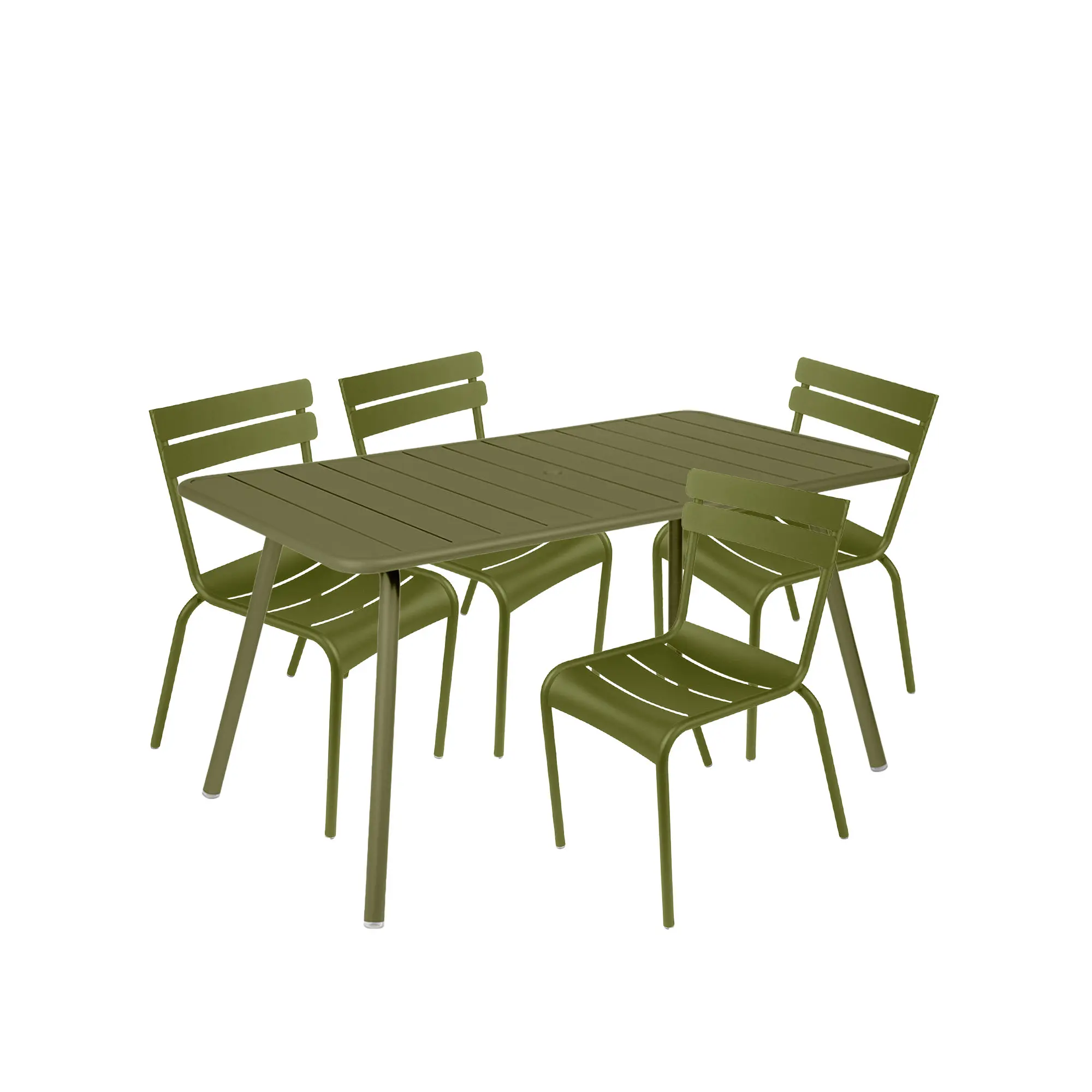 Luxembourg matgrupp bord & 4 stolar