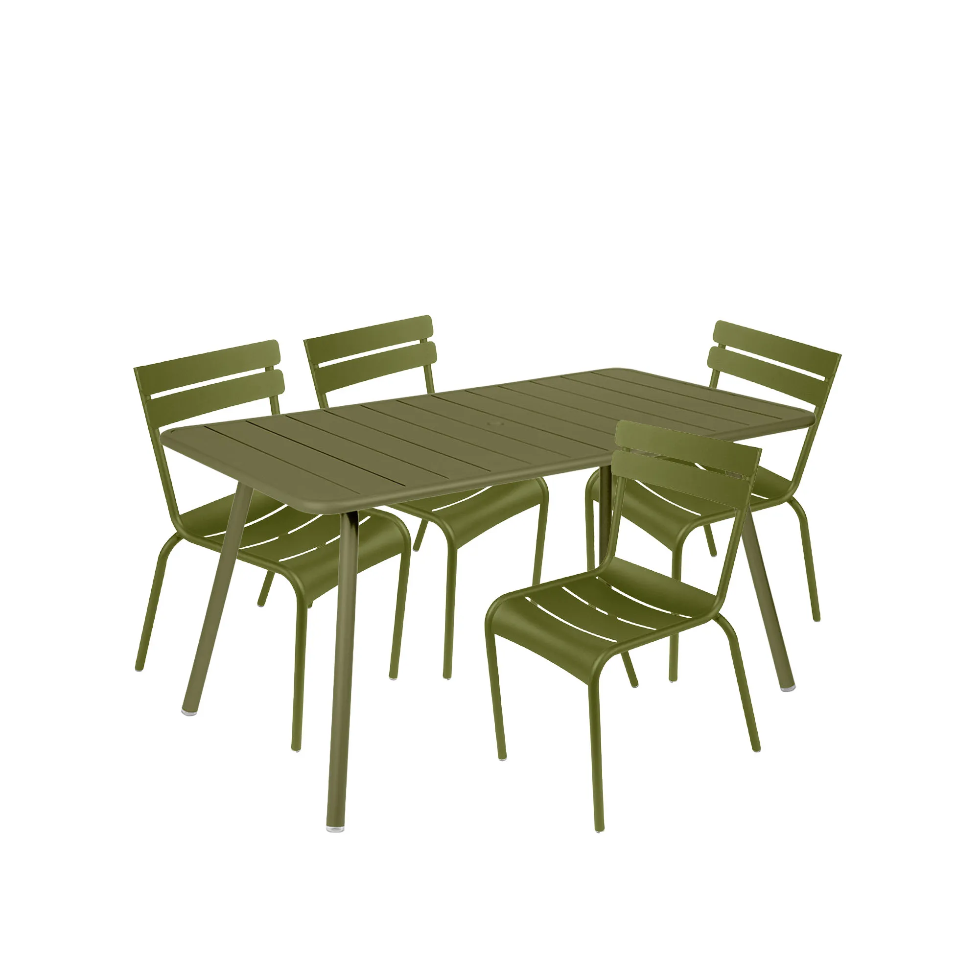 Luxembourg matgrupp bord & 4 stolar