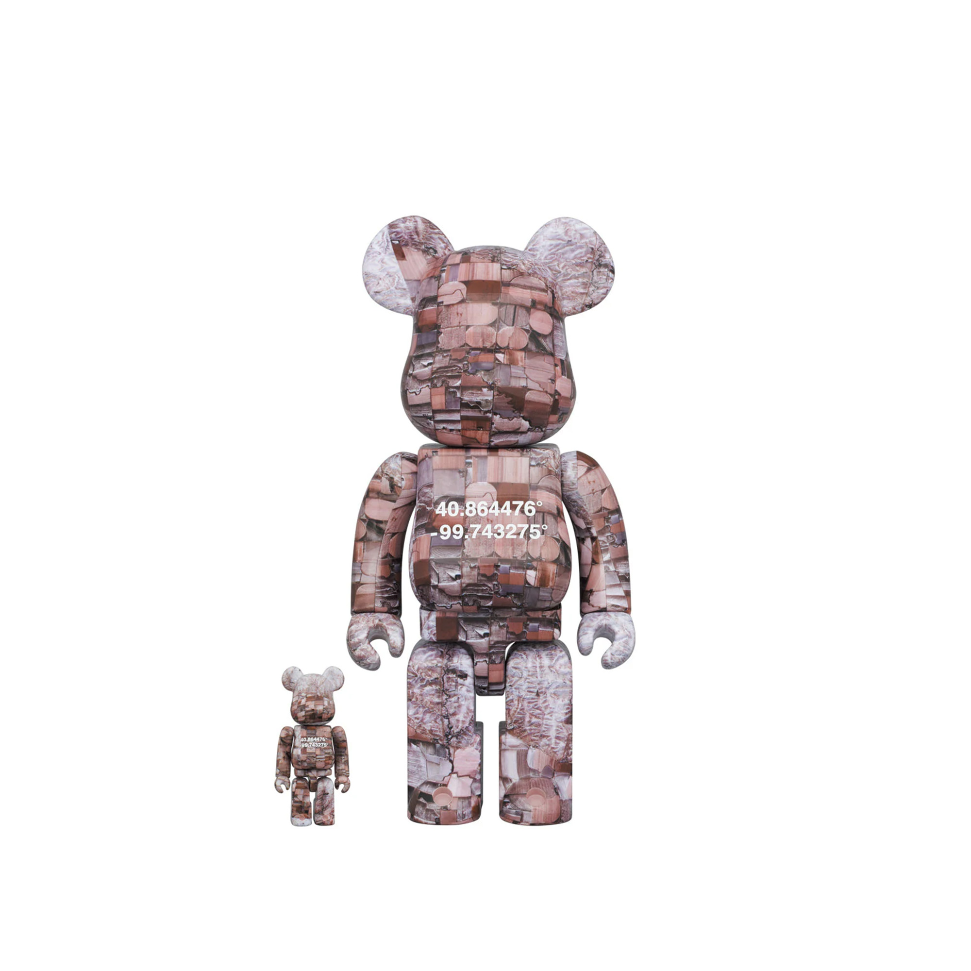 Medicom Toy - BE@RBRICK Benjamin Grant Overview Nebraska 100% & 400% - Prydnadsföremål - Flerfärgad