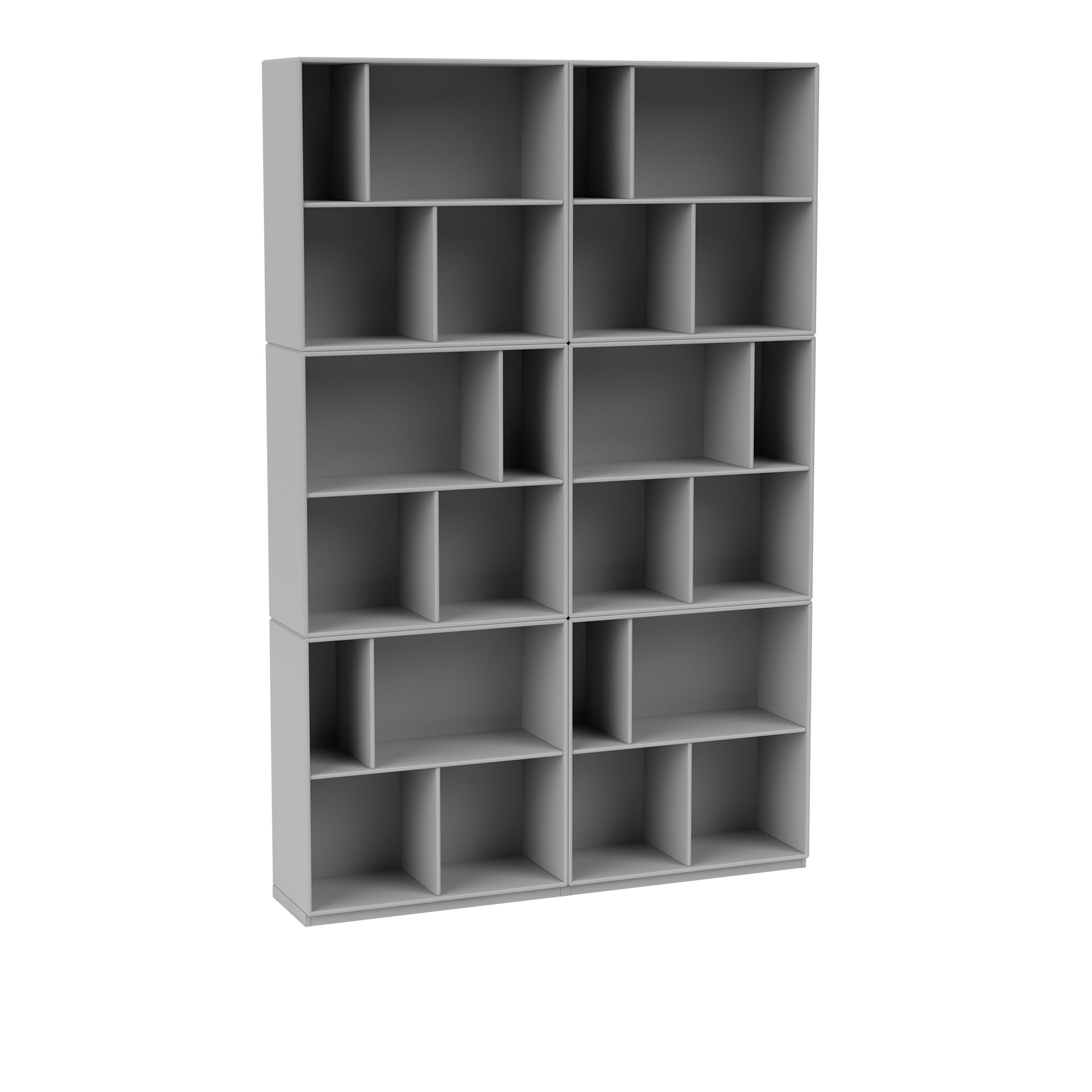 Montana - Read Spacious Bookshelf 02-Fjord 06 Plinth 3 cm - Hyllor - Peter J. Lassen - Blå - Trä | Möbler - Förvaring Och Hyllor - Hyllor | Möbelexperten