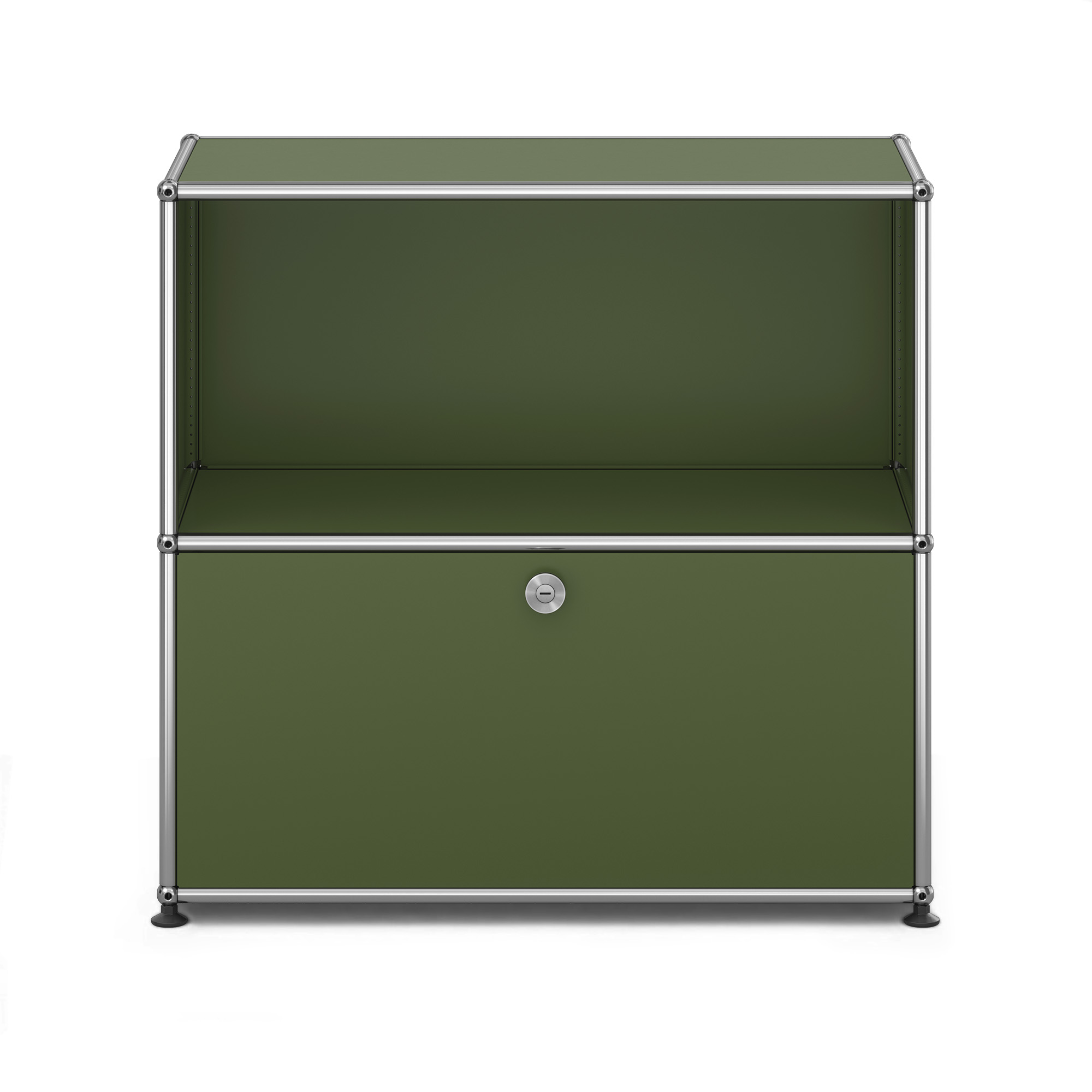 USM - USM Haller M62 36 Olive Green - Sk&auml;nkar och sideboards - Fritz Haller & Paul Sch&auml;rer - Gr&ouml;n - Metall