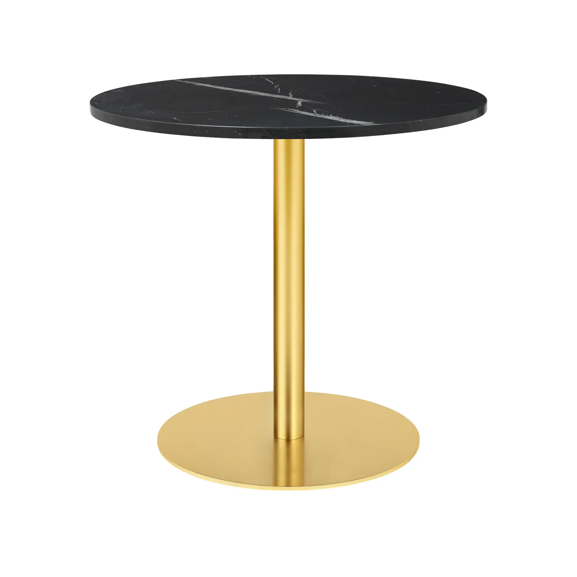 GUBI 1.0 spisebord Ø80 cm messing