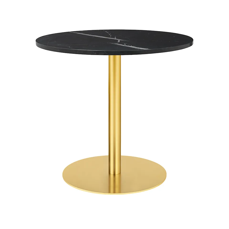 GUBI 1.0 matbord Ø80 cm mässing