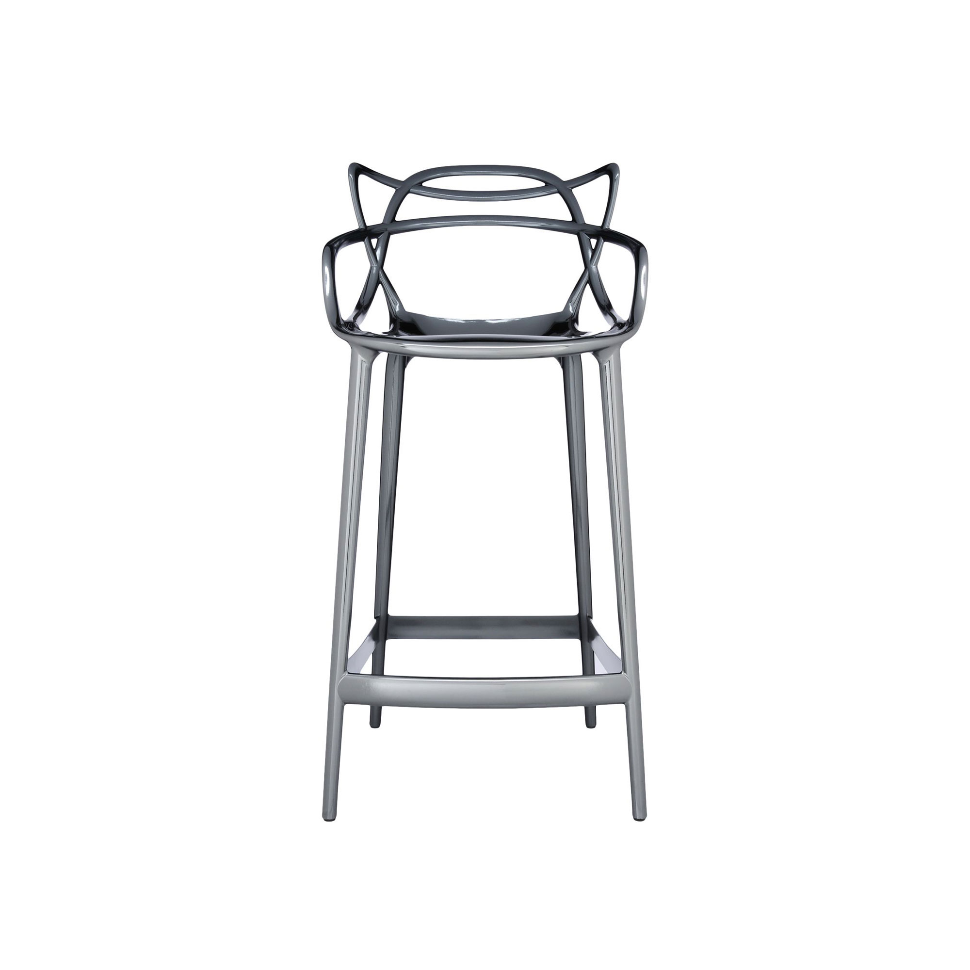 Kartell - Masters Stool 5849, Titanium - Barstolar - Philippe Starck - Grå - Plast