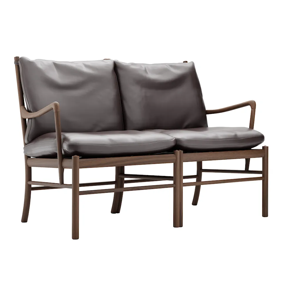 OW149-2 Colonial 2-seters sofa valnøtt