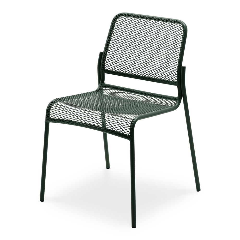 Fritz Hansen - Mira Chair Hunter Green - Matstolar utomhus - Mia Lagerman - Grön - Metall