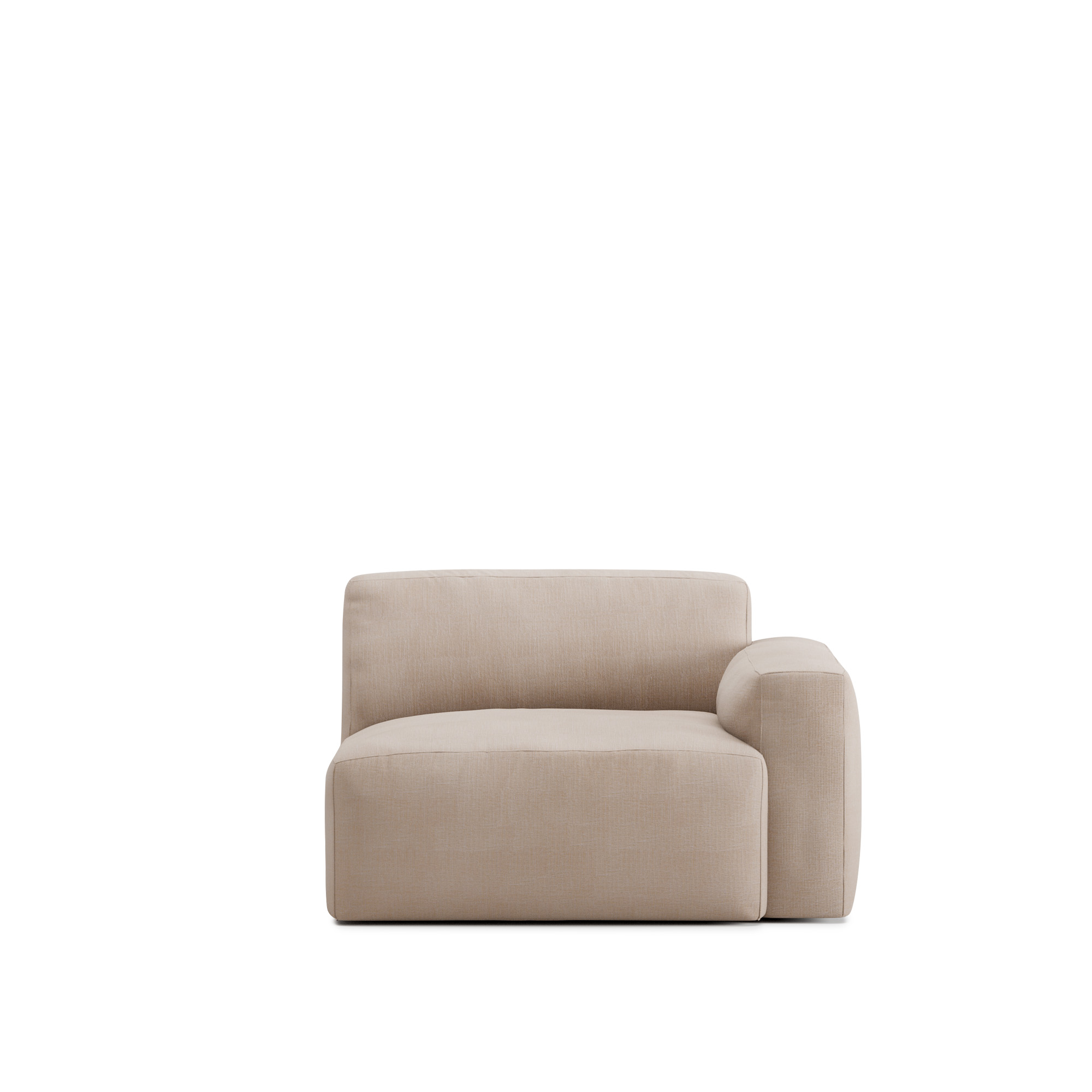 NO GA - Brick Right Module - Shadow Beige 11 - Soffor - NO GA Studio - Beige - Dun/Metall/Trä/Textilmaterial