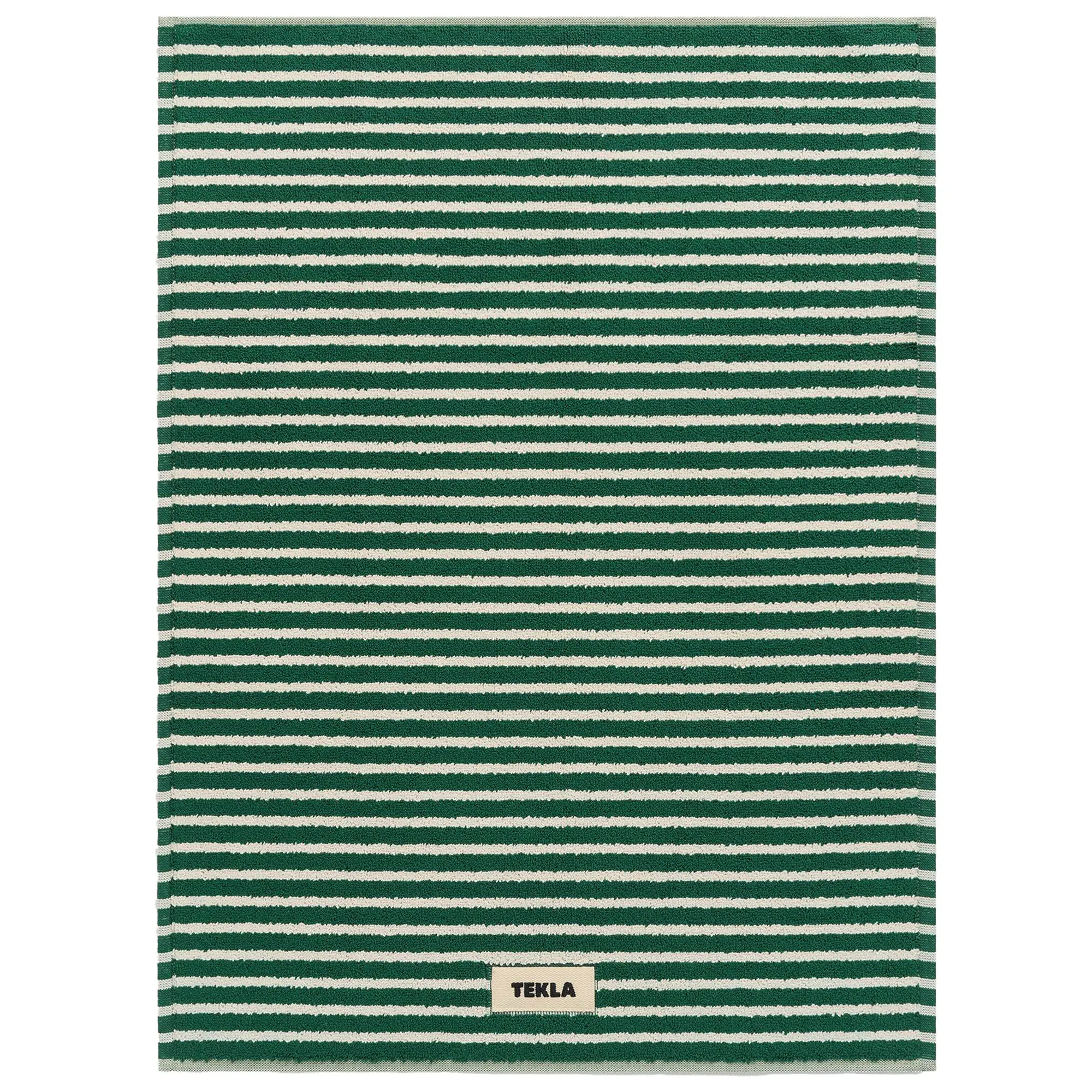  Terry Teel Green Stripes badrumsmatta 50 x 70 cm