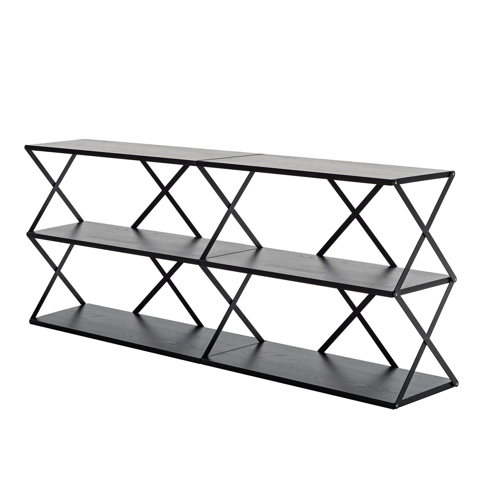 HEM - Lift Shelf 6 - Black - Hyllsystem - Staffan Holm - Svart - Metall/Trä