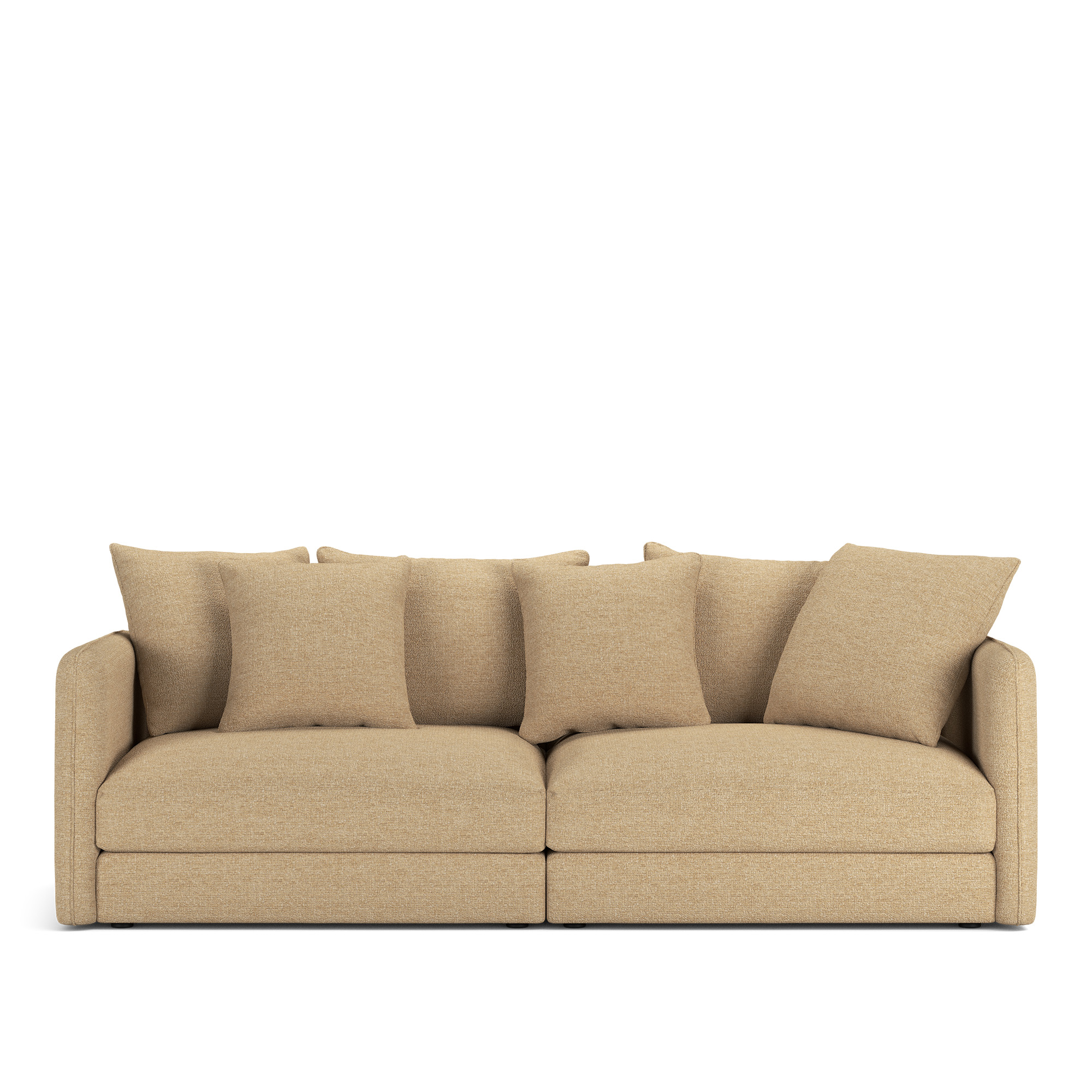 NOGA - Pavarotti 2.5-Seater, Fixed Cover, Cushion Variant 01, Lucinasco 03 - Soffor - Beige