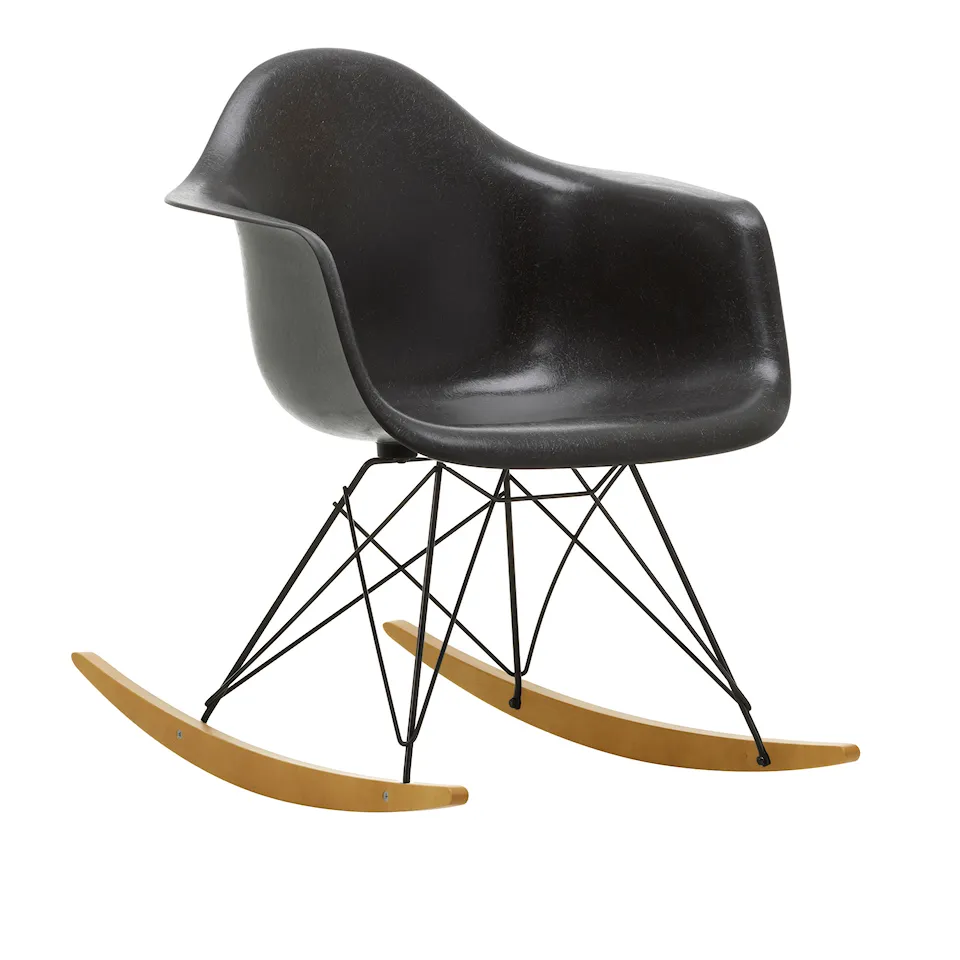Eames Fiberglass Armchair RAR gungstol Basic Dark/Golden Maple