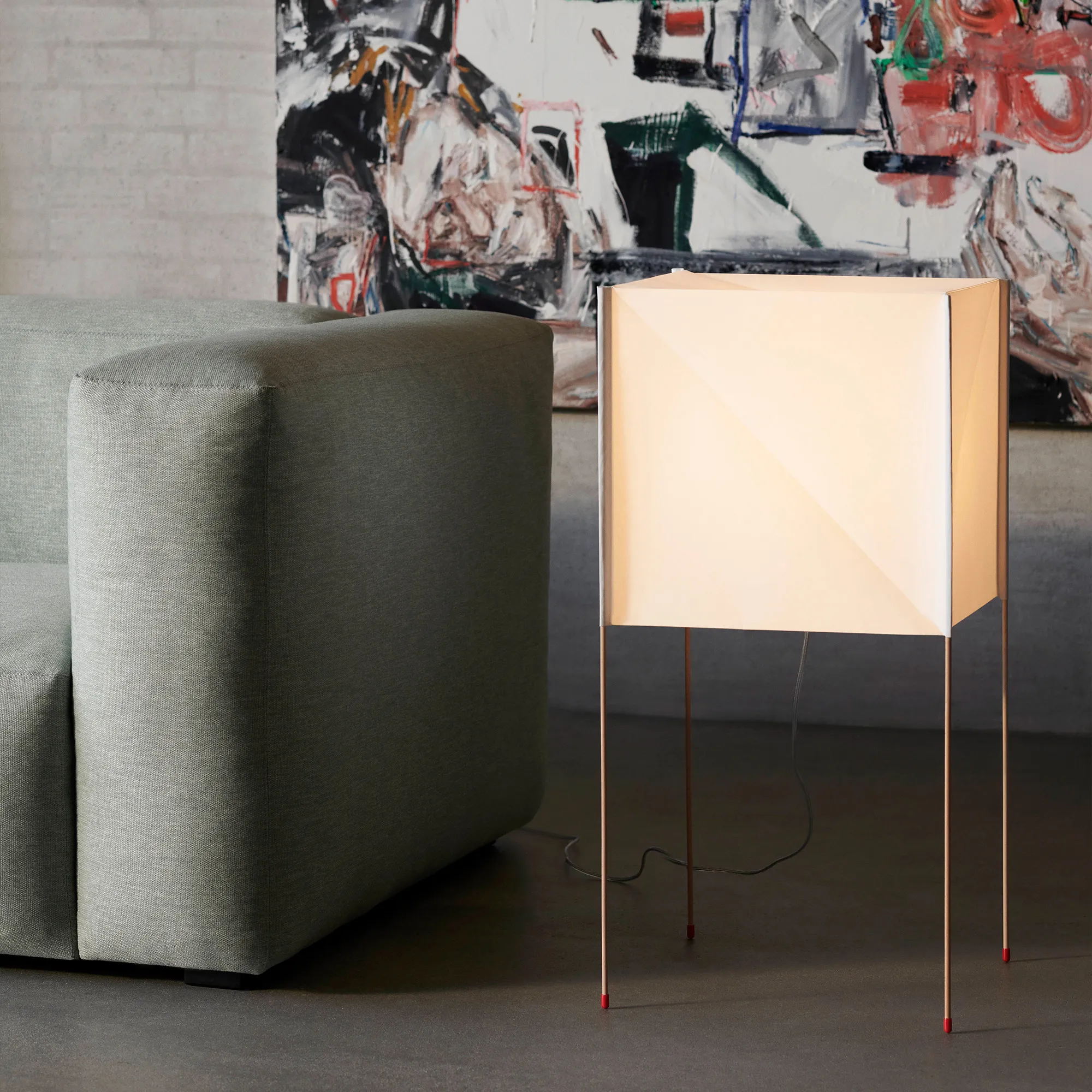 Paper Cube gulvlampe