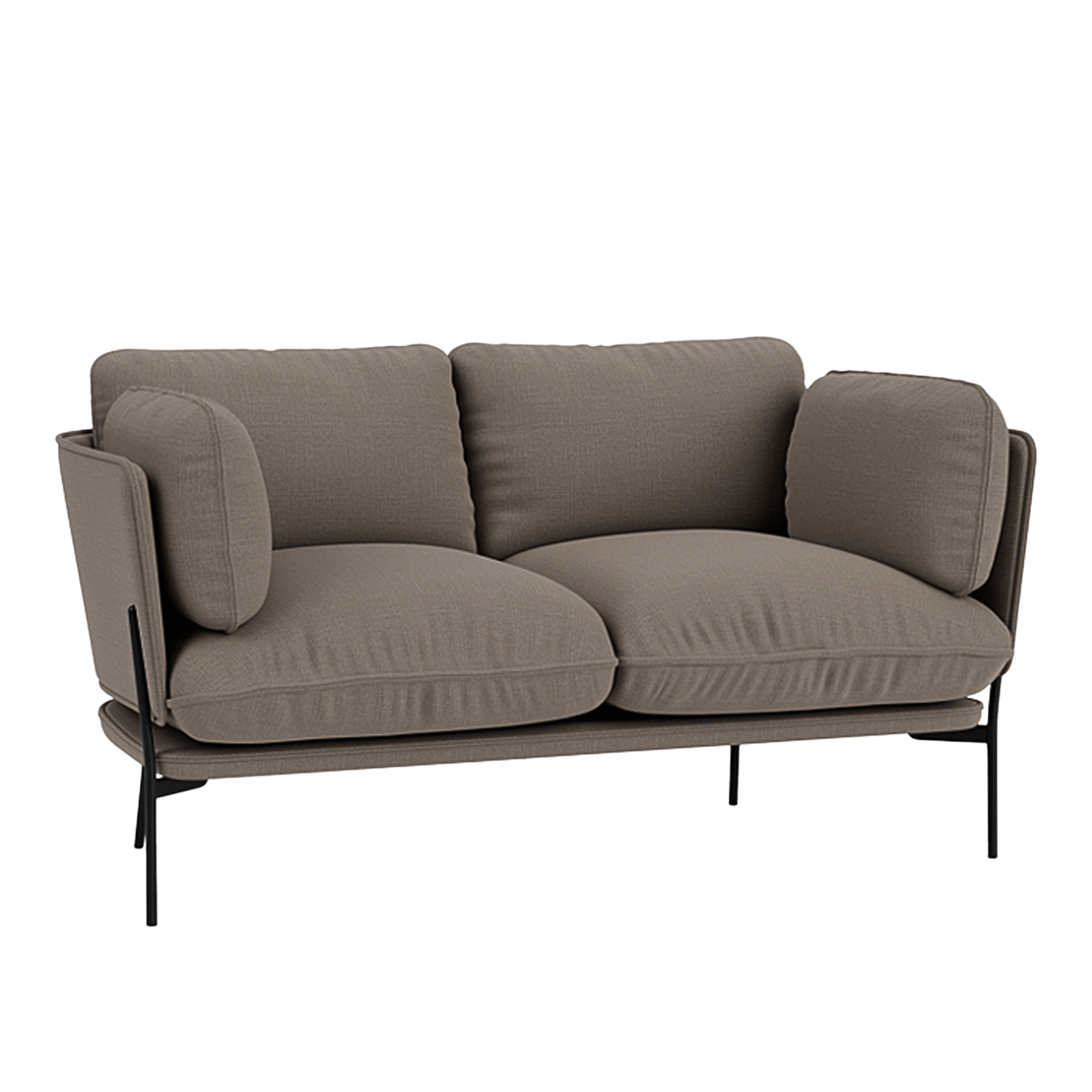 &Tradition - Cloud LN2 - Warm Black - Fabric cat.1 - Canvas 2 264 - Soffor - Luca Nichetto