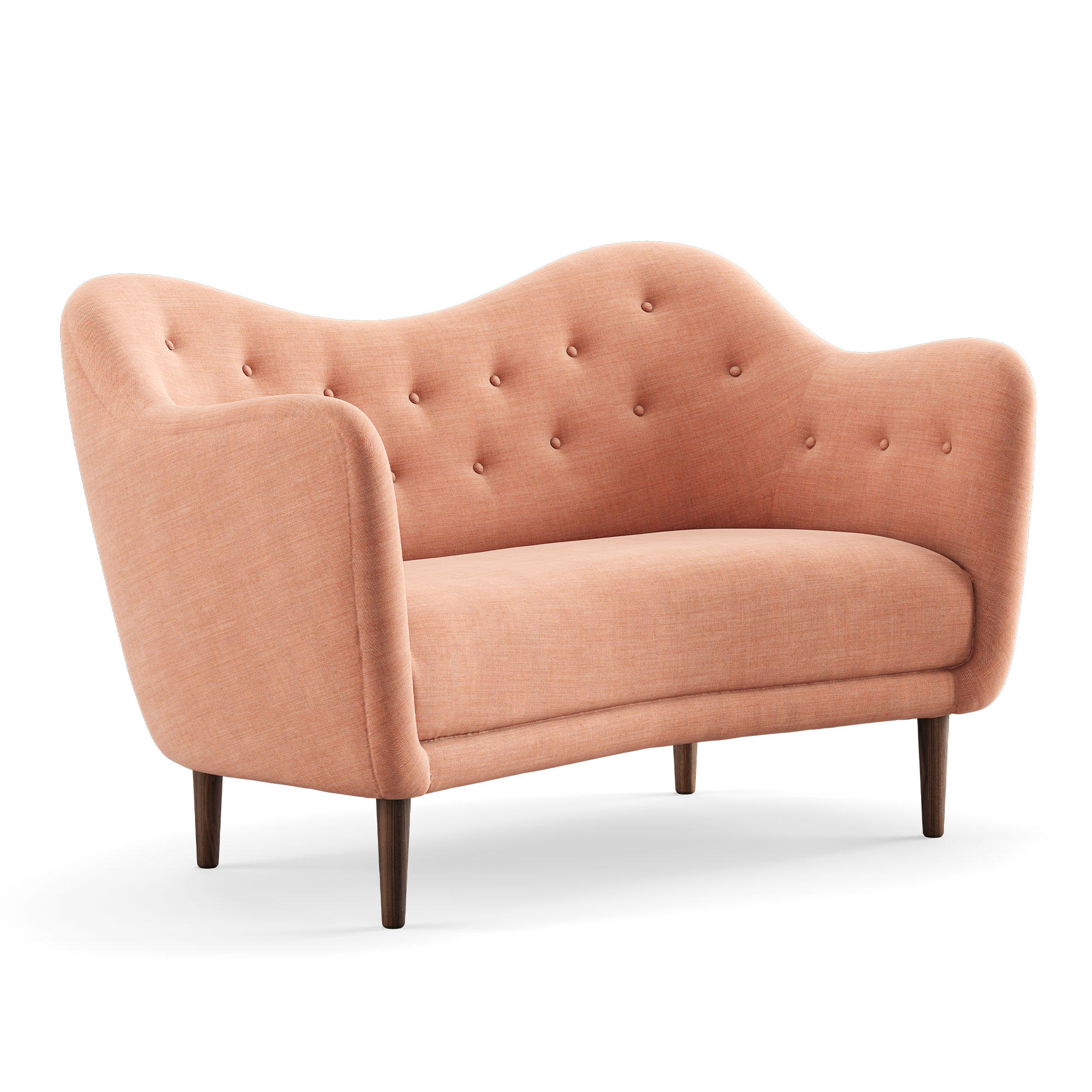 House of Finn Juhl - 46 Sofa, Walnut, Cat. 1 Remix 612 - Soffor - Finn Juhl - Rosa