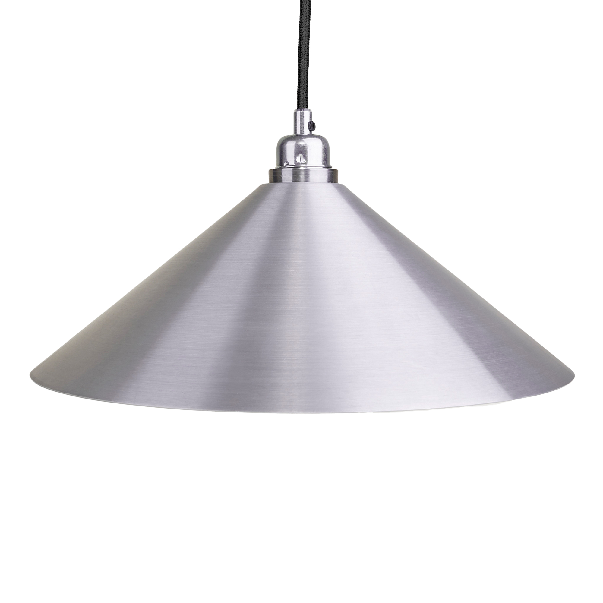 Frama - Cone Shade – Aluminium – Medium - Pendellampor - Silver - Metall | Belysning - Taklampor - Pendellampor | Möbelexperten
