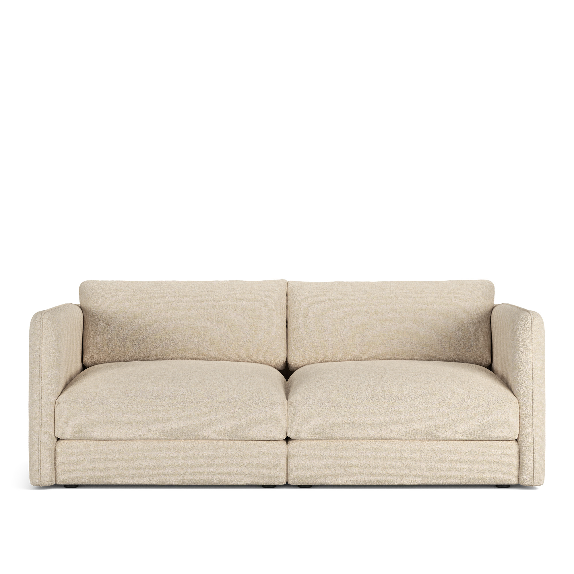 NOGA - Pavarotti 2-Seater, Fixed Cover, Cushion Variant 03, Lucinasco 20 - Soffor - Beige