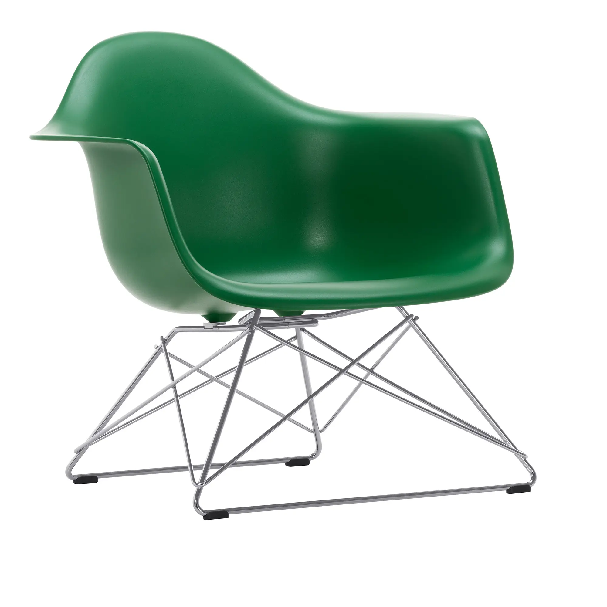 Eames RE Plastic Armchair LAR fåtölj Chrome