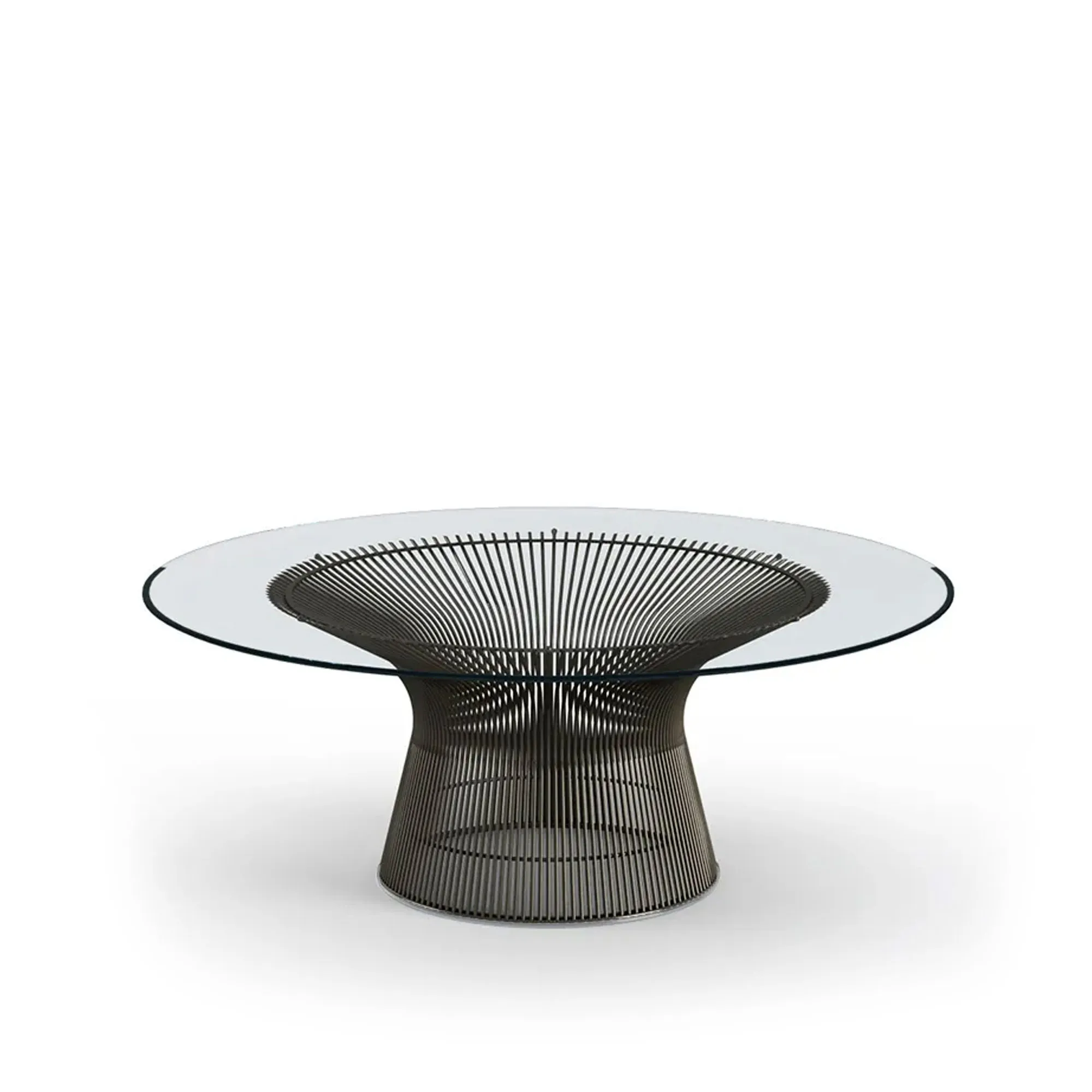 Platner soffbord Ø 92 cm Brons Metallic