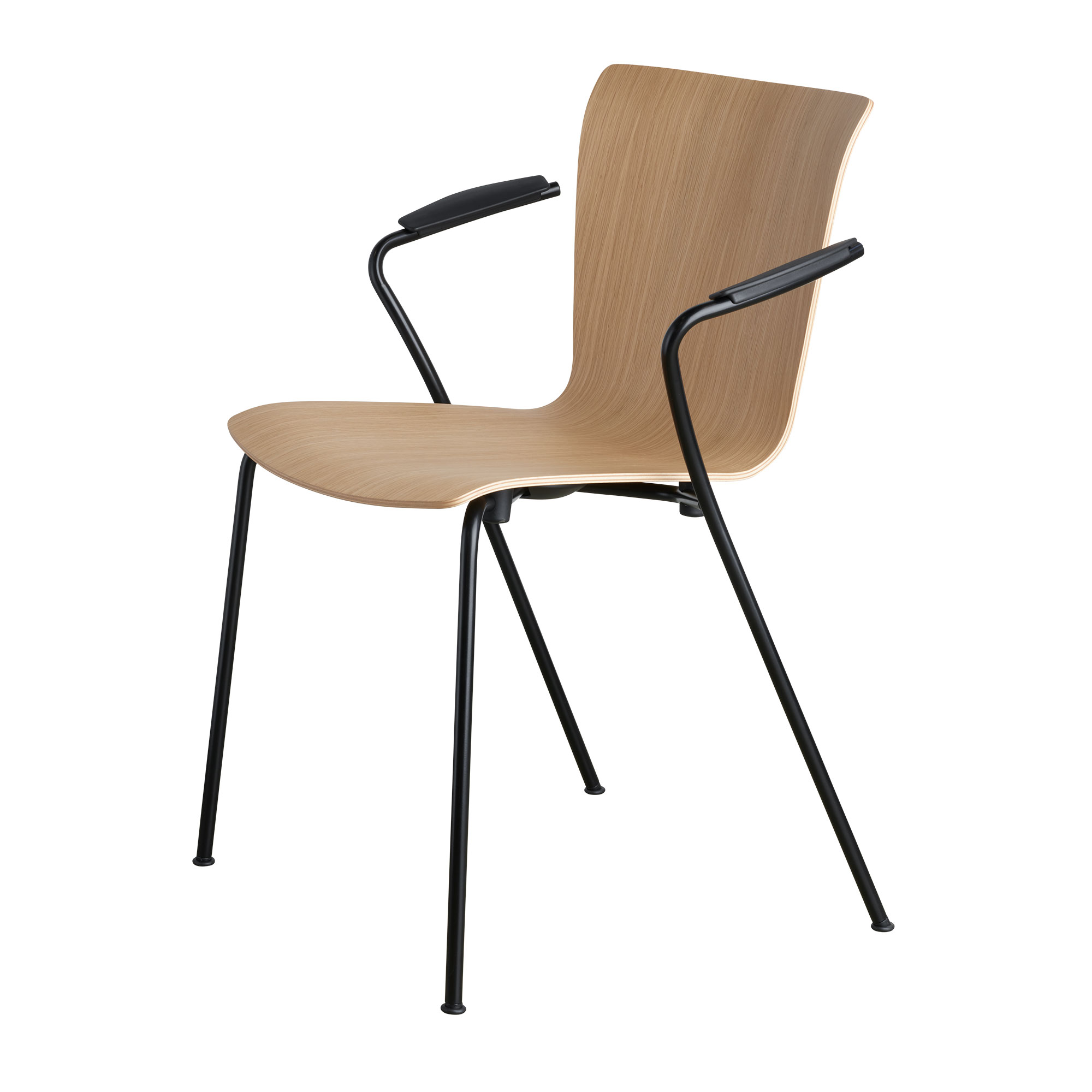Fritz Hansen - Vico Duo VM111 Oak/Black - Matstolar - designer_vico_magistretti - Träfärgad - Metall/Trä