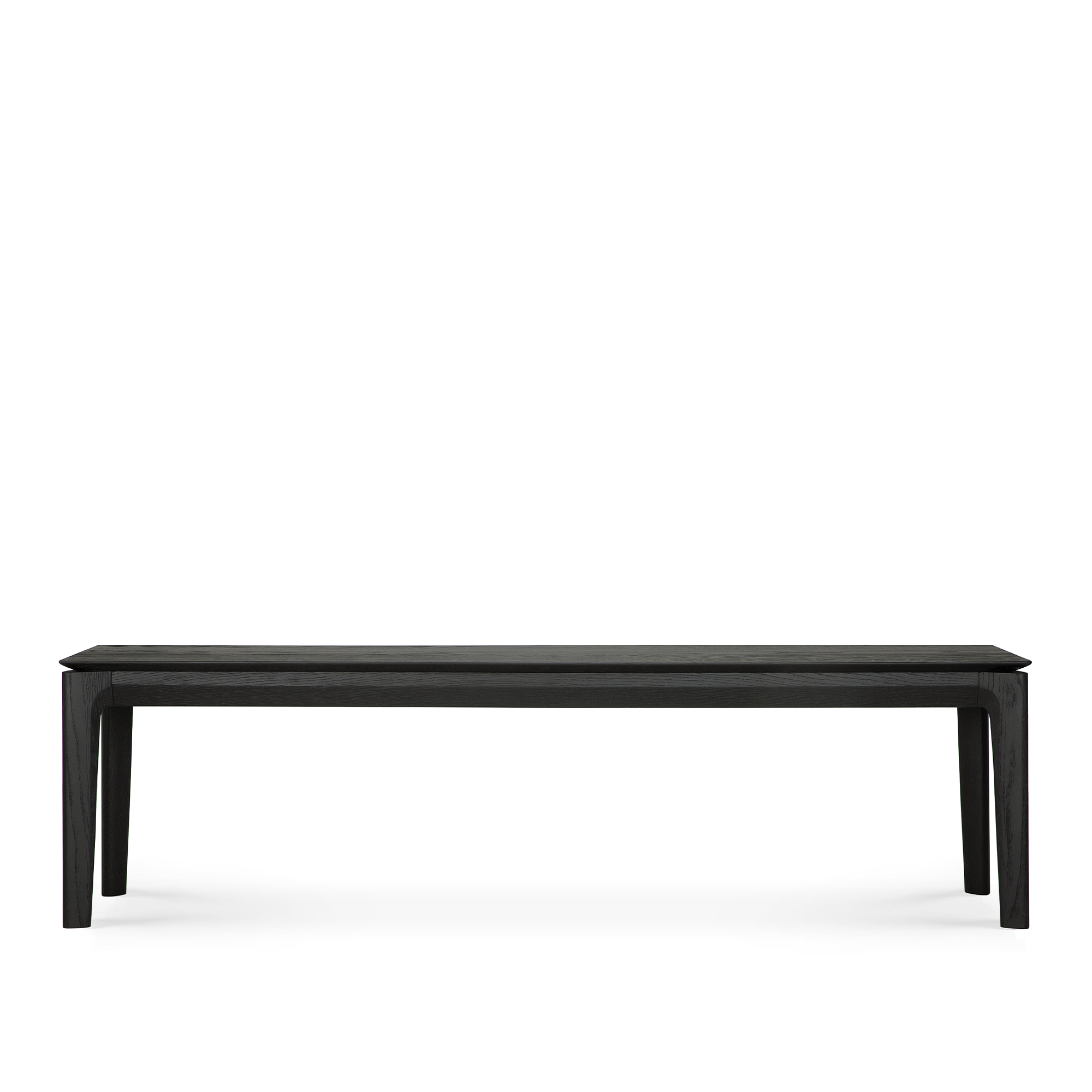 Ethnicraft - Bok Bench Black 166 cm - TV-b&auml;nkar - Alain Van Havre - Svart - Tr&auml;