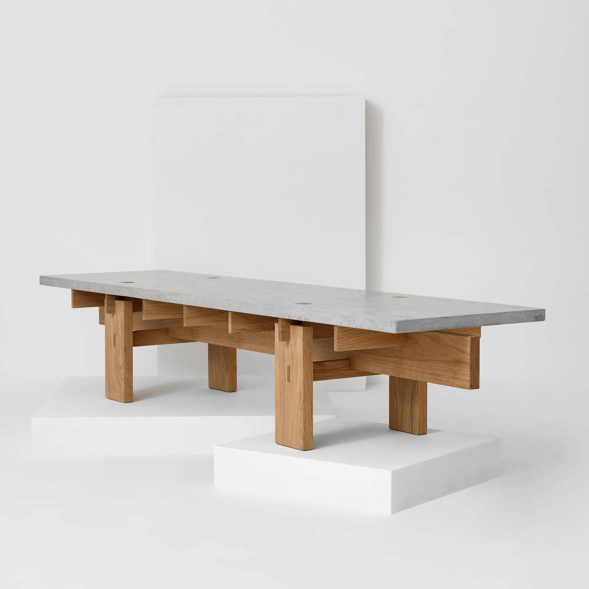 Soffbord V.Lf.02 160 cm - Ek/Kalksten