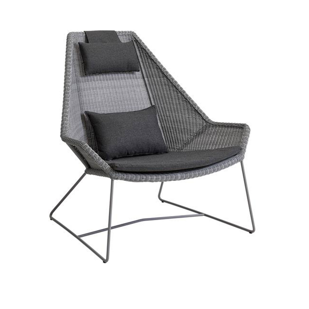Cane-Line - Breeze highback fåtölj, White grey, Cane-Line Weave - Loungestolar - Strand+Hvass