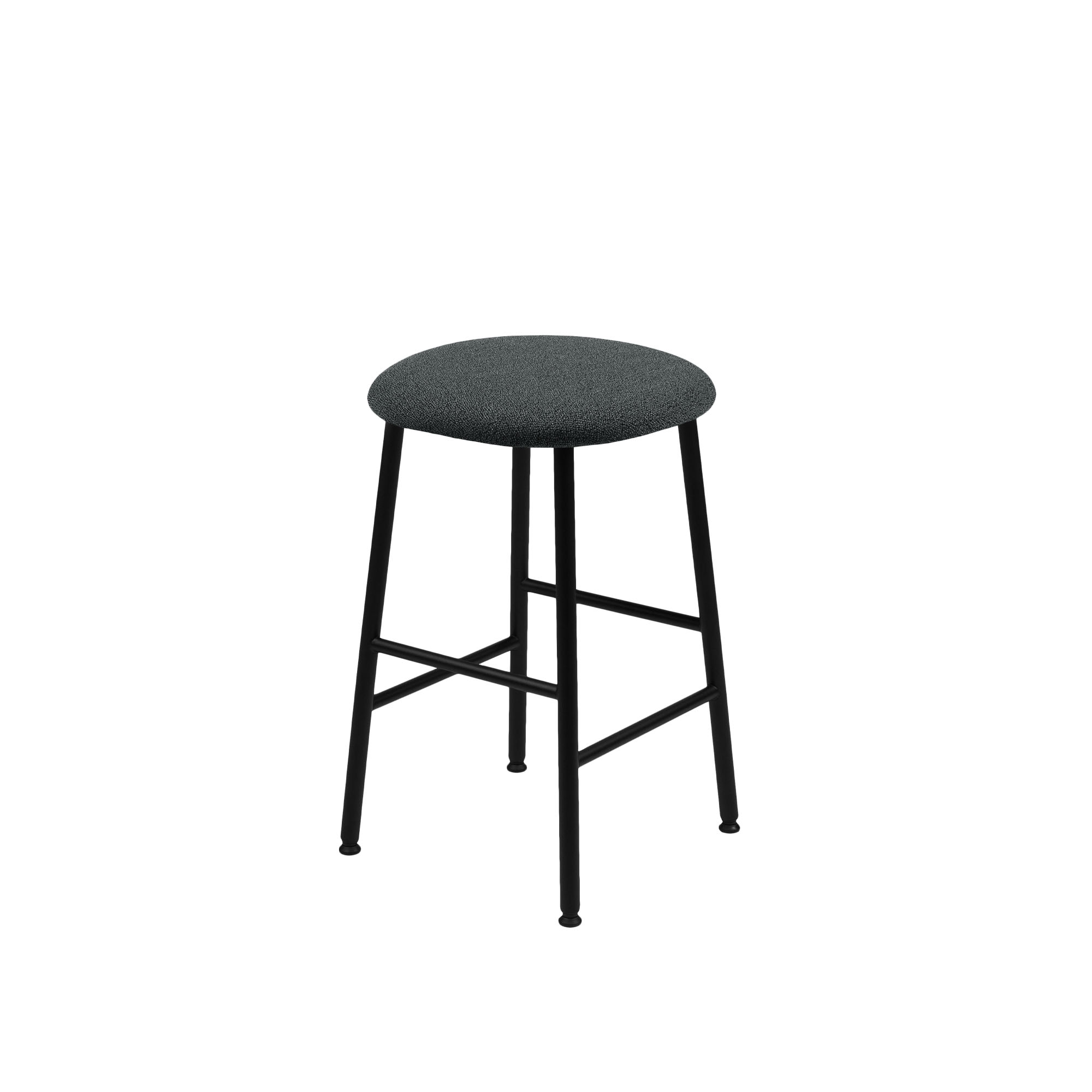 HEM - Kendo Counter Stool - Graphite - Sittpallar - LucidiPevere - Grå - Metall/Trä/Skum/Plast/Ull