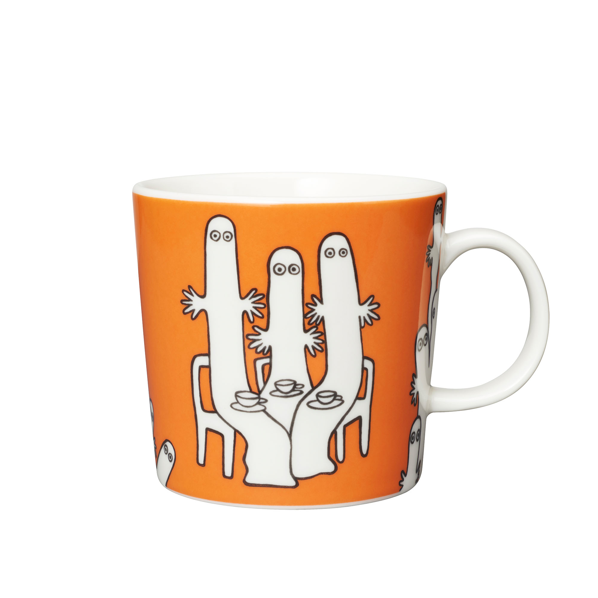 Moomin Arabia - Mummi Krus 30 cl Hattifnattene Oransje - Kaffekopper - Tove Jansson - Oransje