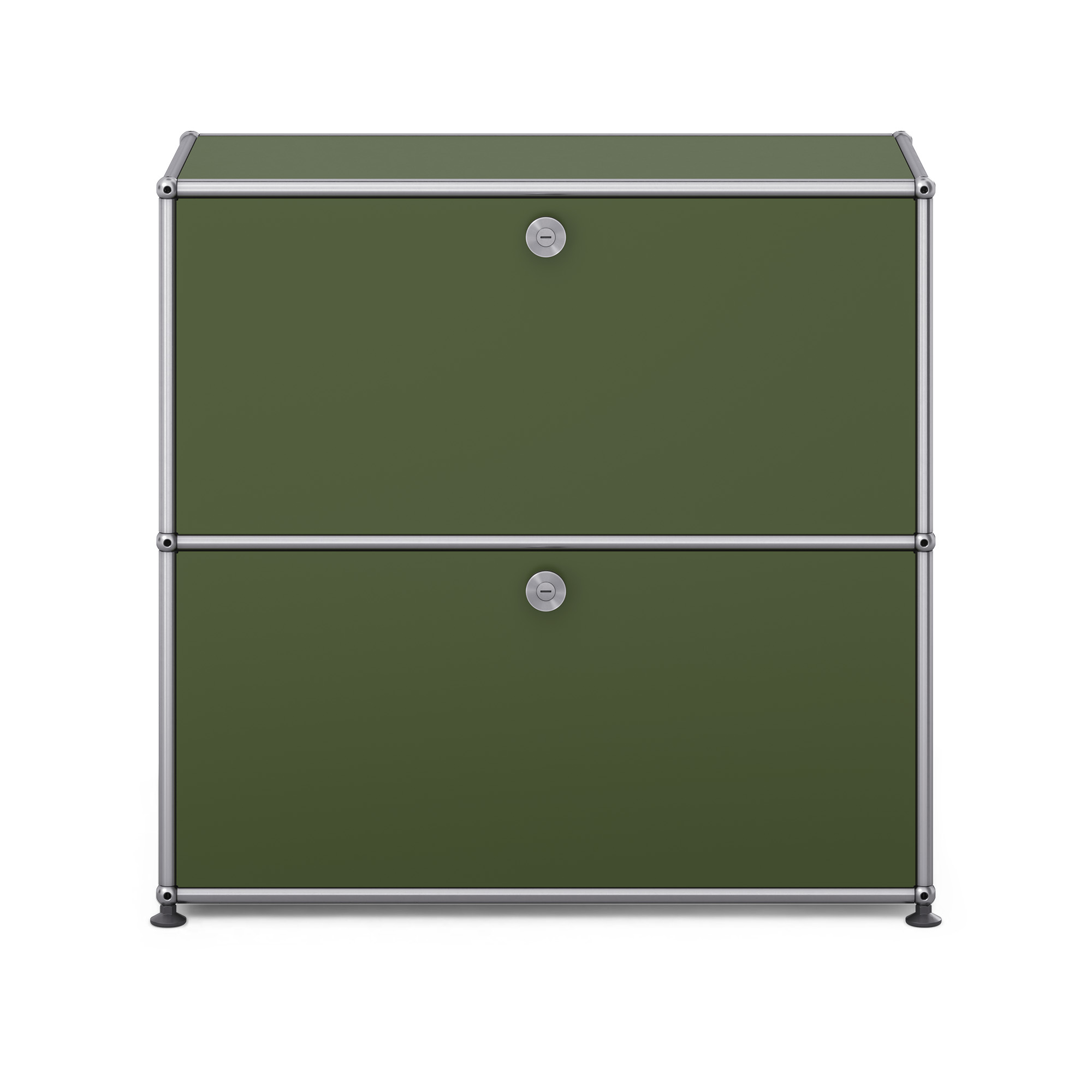 USM - USM Haller S2 36 Olive Green - Sk&auml;nkar och sideboards - Fritz Haller & Paul Sch&auml;rer - Gr&ouml;n - Metall