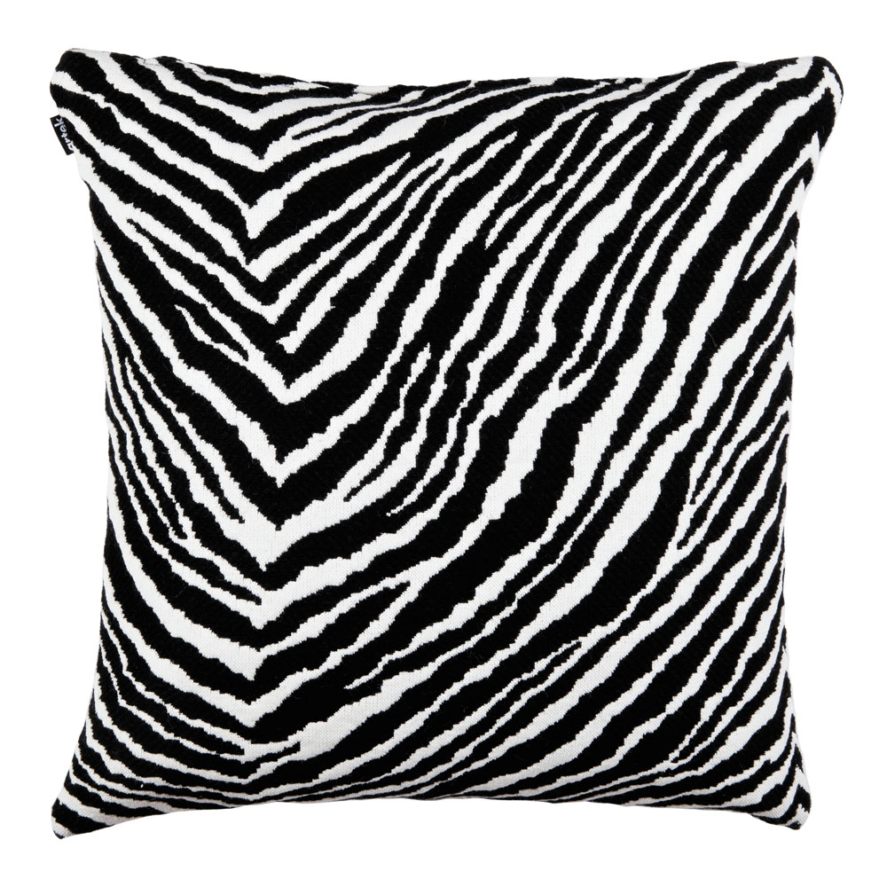 Artek - Zebra 50x50 cm - Prydnadskuddar & kuddfodral - Aino Aalto - Svart,Vit