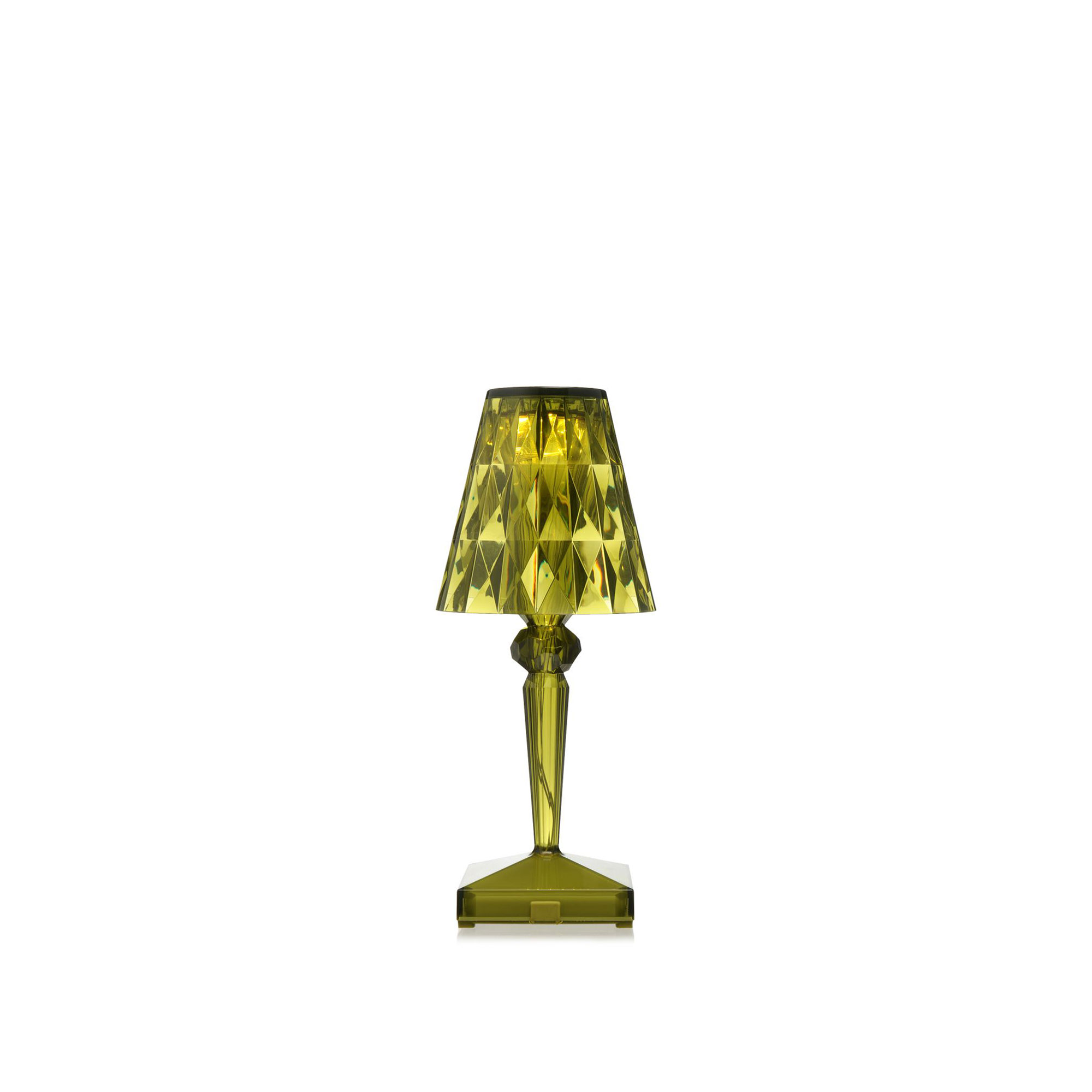 Kartell - Battery Table Lamp 9140, Transparent Green, Incl. LED 1,2W 130lm 2700K - Bordslampor utomhus - Ferruccio Laviani - Grön