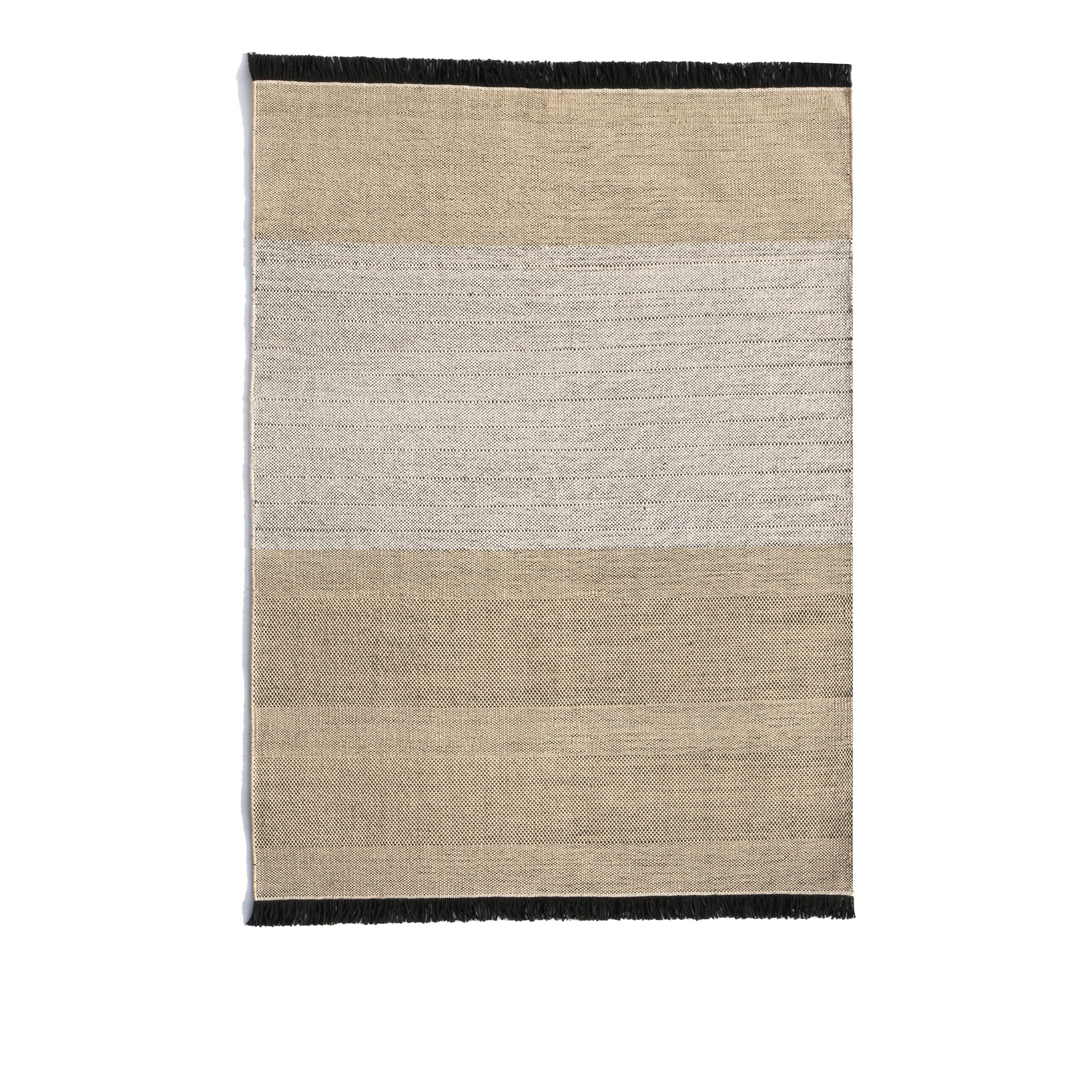 nanimarquina - tres outdoor stripes black rug 300x400 cm - plastmattor - elisa padrón,nani marquina - flerfärgad