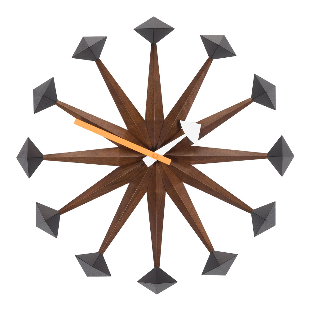 Vitra - Polygon Clock - Klockor - George Nelson - Träfärgad
