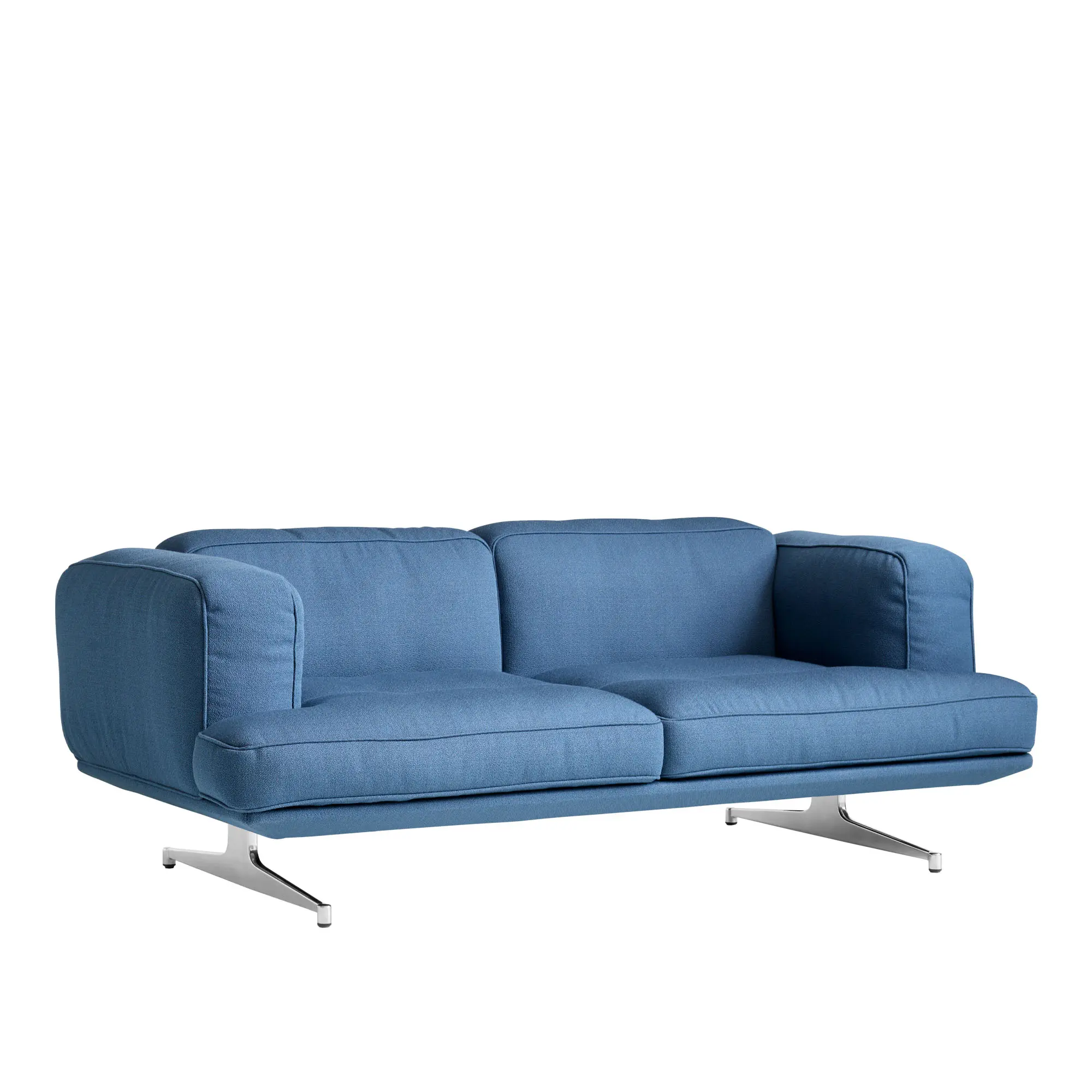 Inland AV22 2-sits soffa polerad aluminium ben