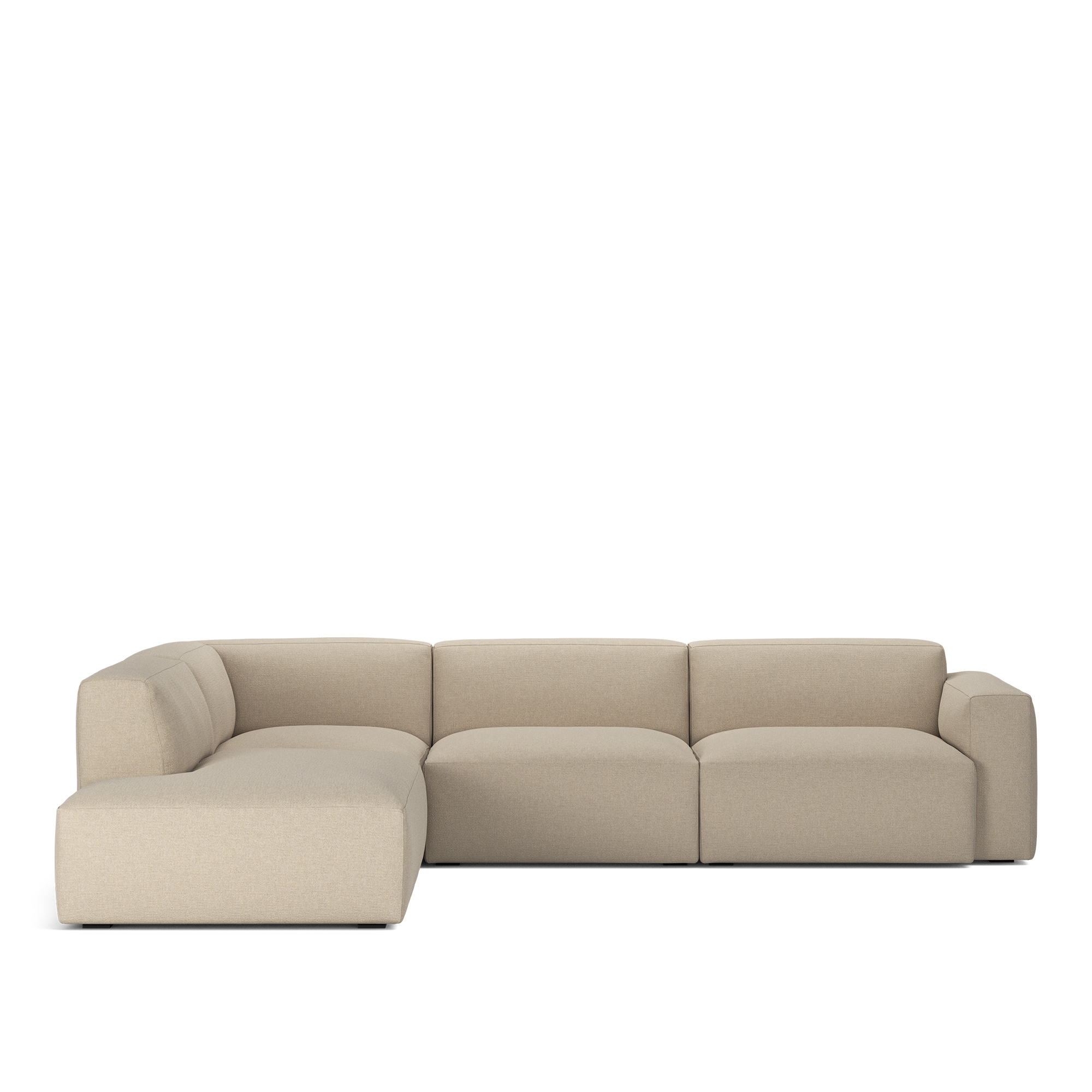 NOGA - Brick 4-Seater Corner Open End Left Lario 107 Removable Upholstery - Soffor