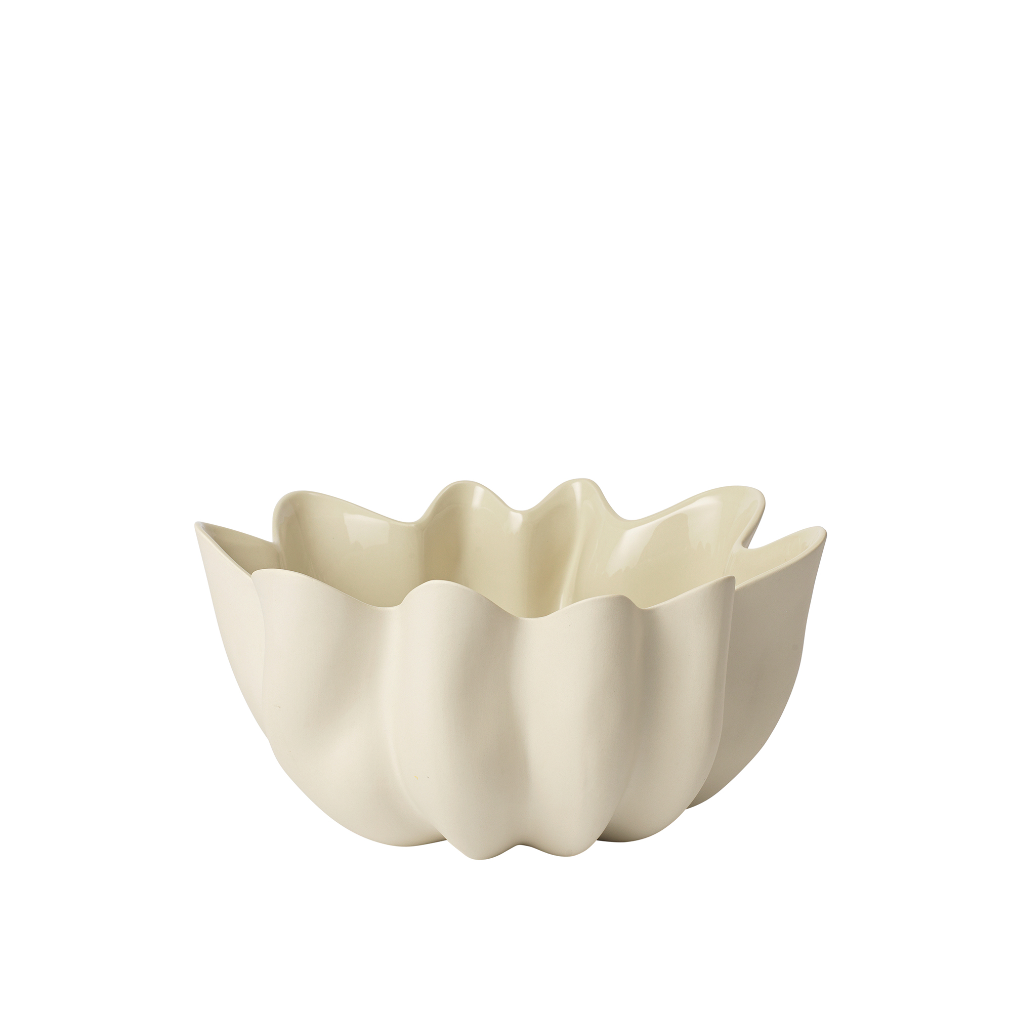 Ferm Living - Nium Bowl - Ø36 - Off-white - Serveringsskålar - Sten