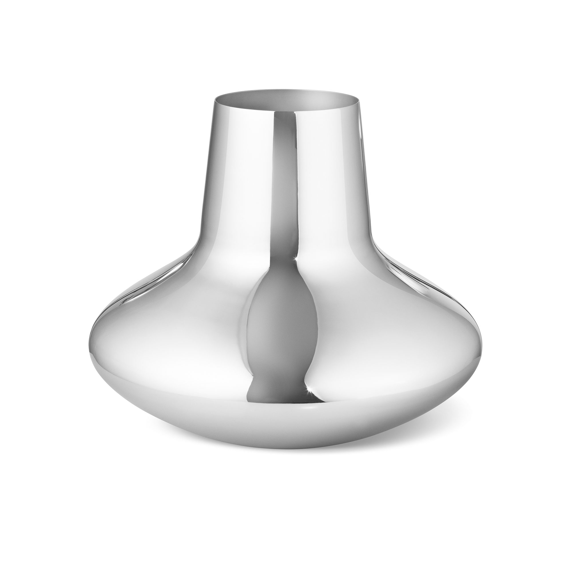 Georg Jensen - Henning Koppel Vase Stainless Steel Large - Krukor & vaser - designer_henning_koppel