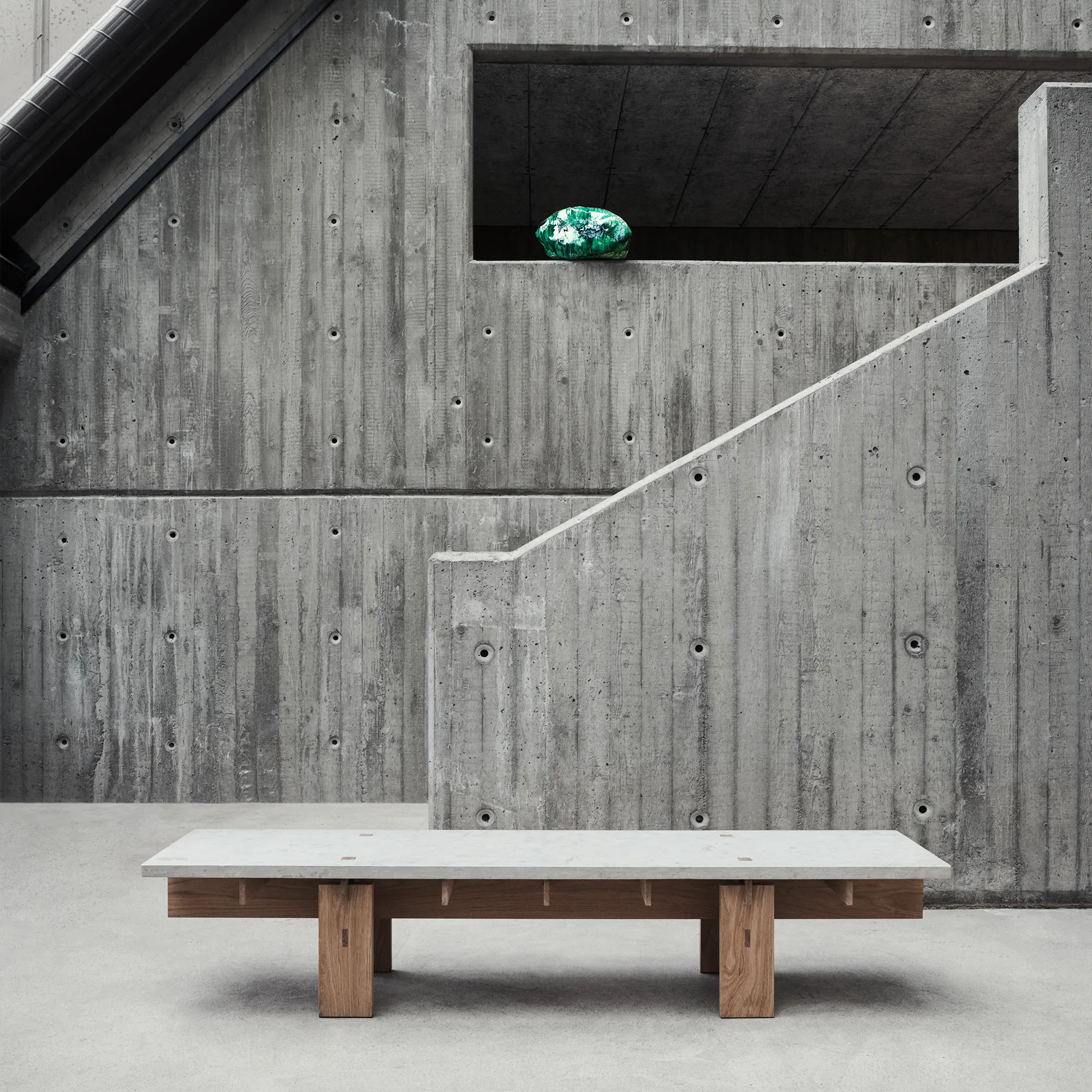 Soffbord V.Lf.02 160 cm - Ek/Kalksten