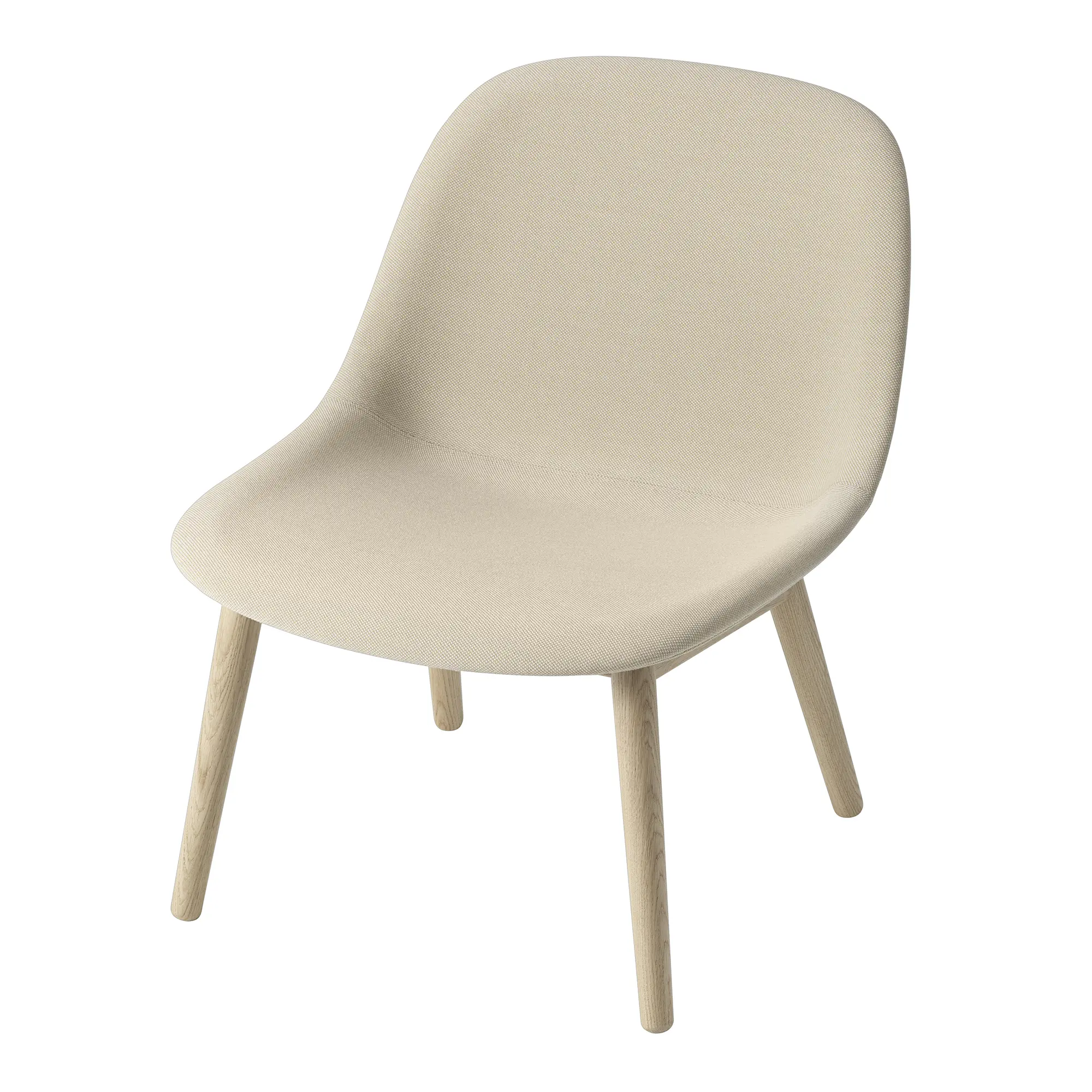 Fiber Lounge Chair Wood Base