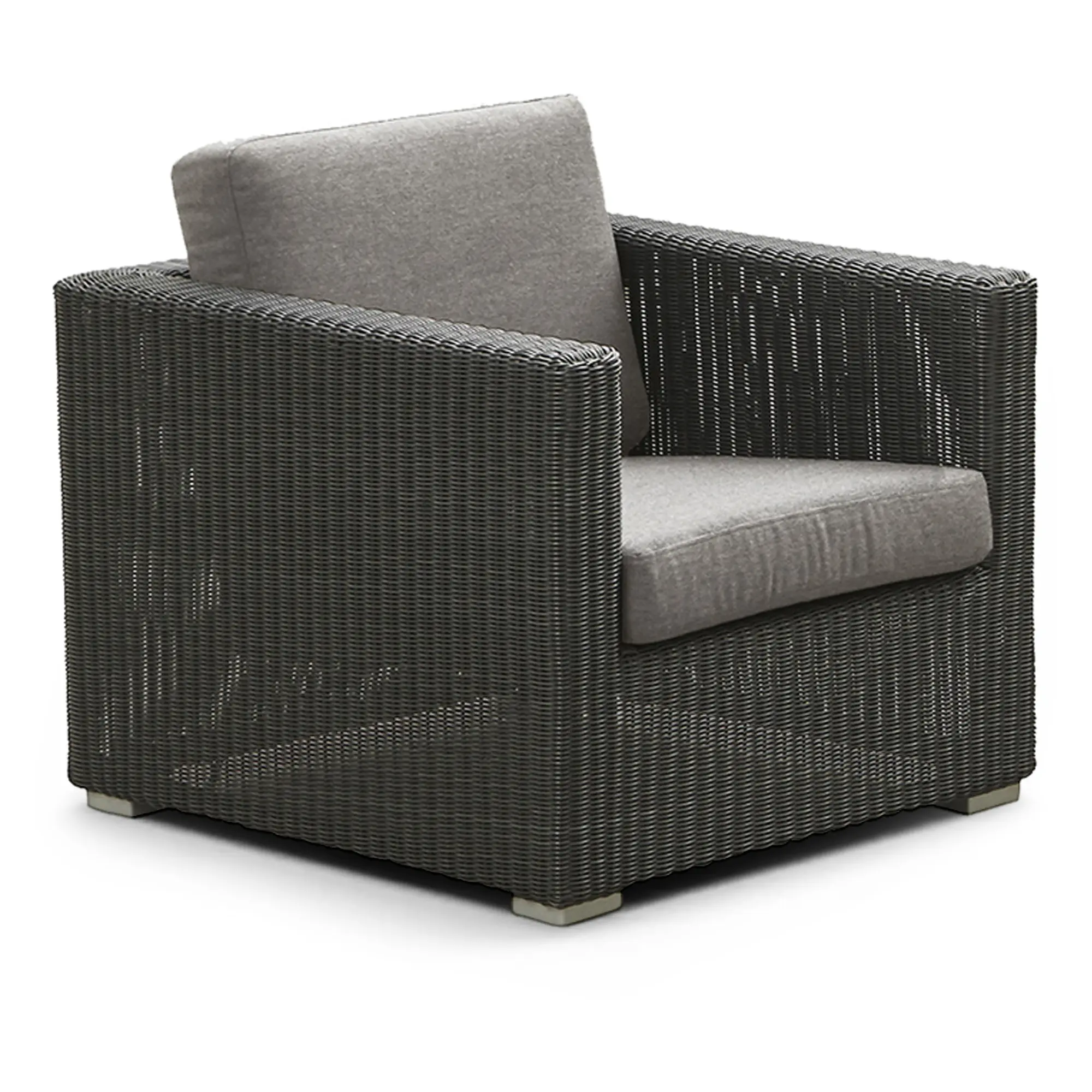 Chester lounge chair – Graphite, Cane-line Weave