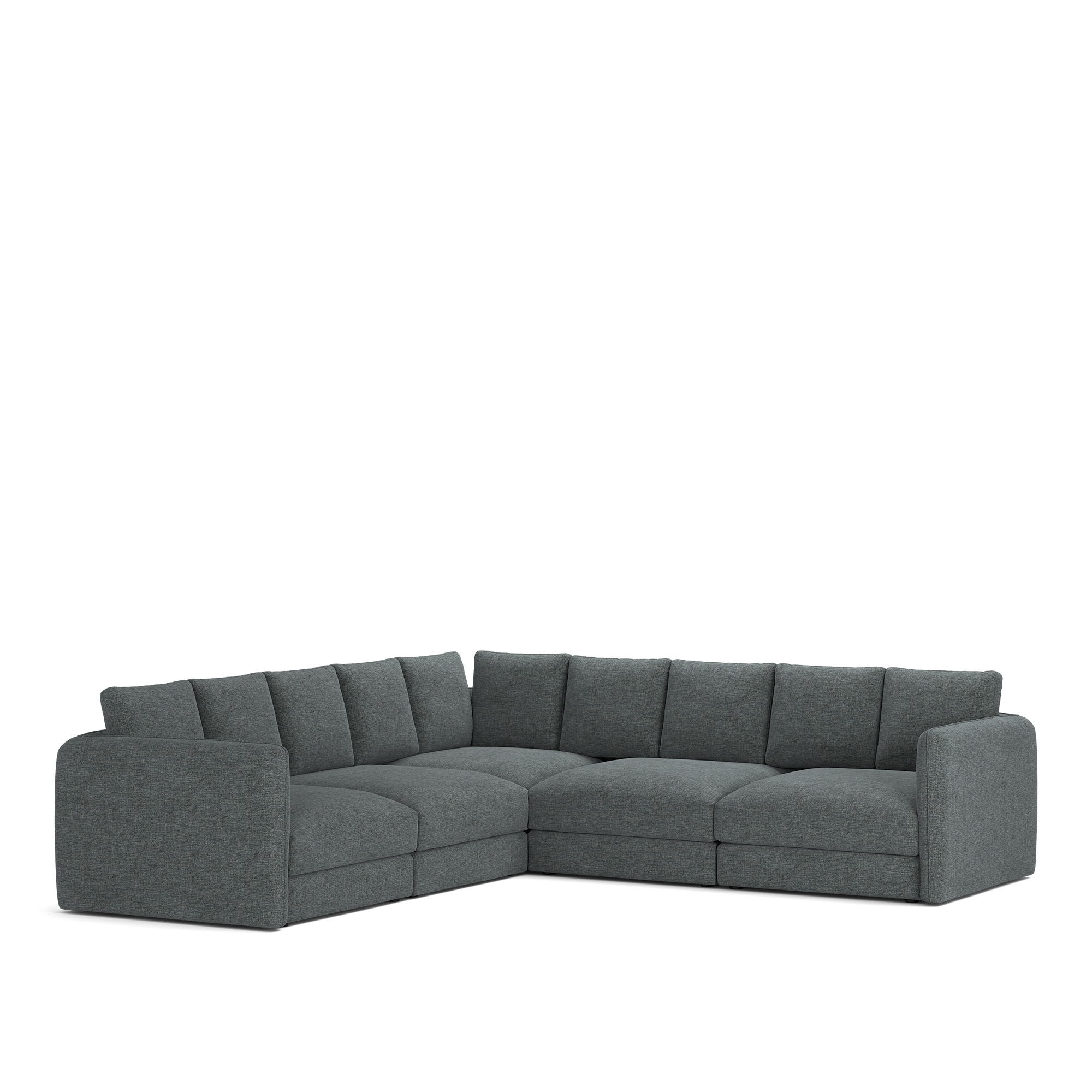 NOGA - Pavarotti 5-Seater Corner, Fixed Cover, Cushion Variant 02, Sienna 03 - Soffor - Bl&aring;