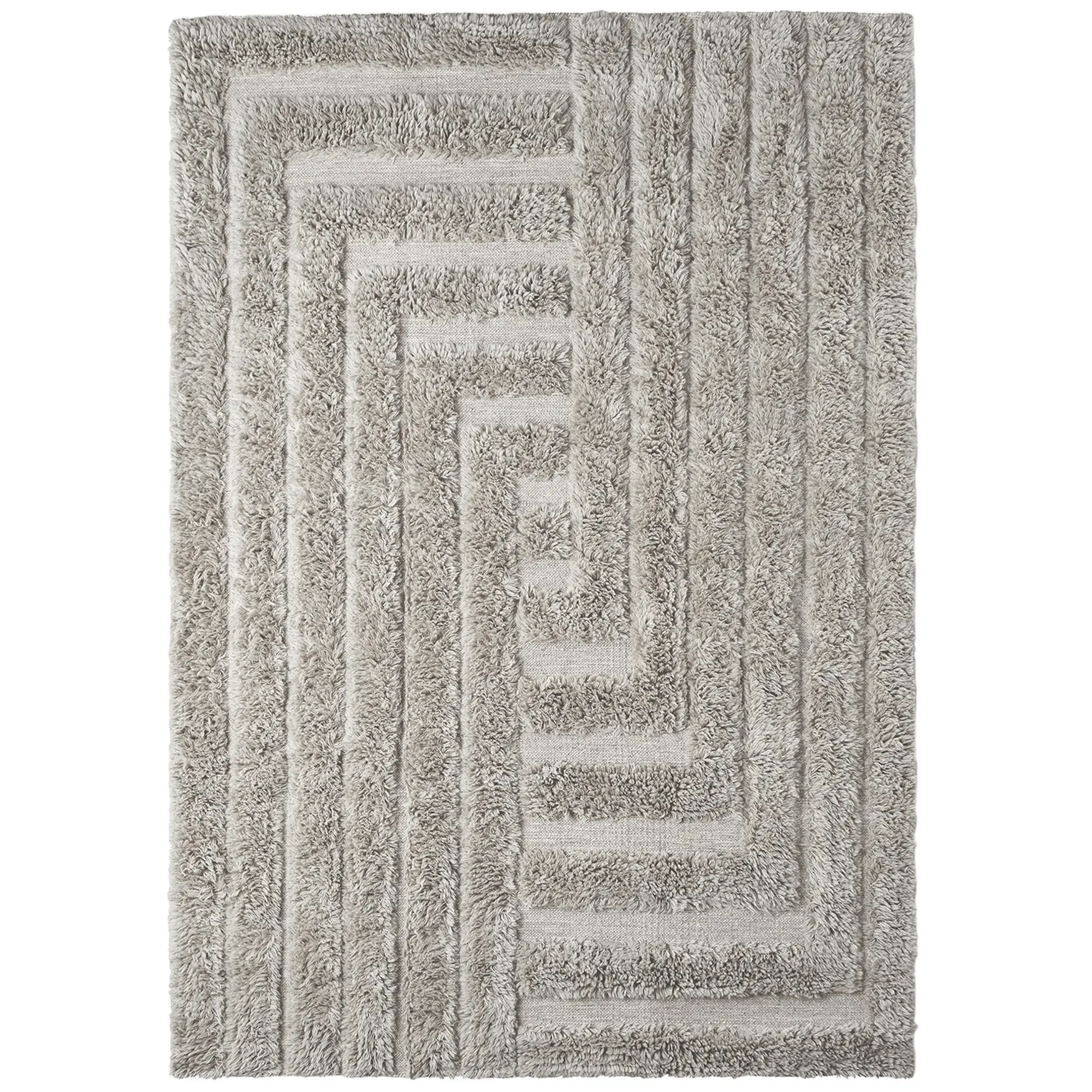 Shaggy Labyrinth Grey ullmatta