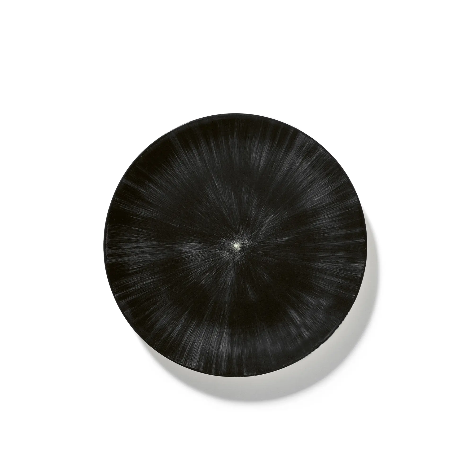 Plate Dé White/Black Var 6