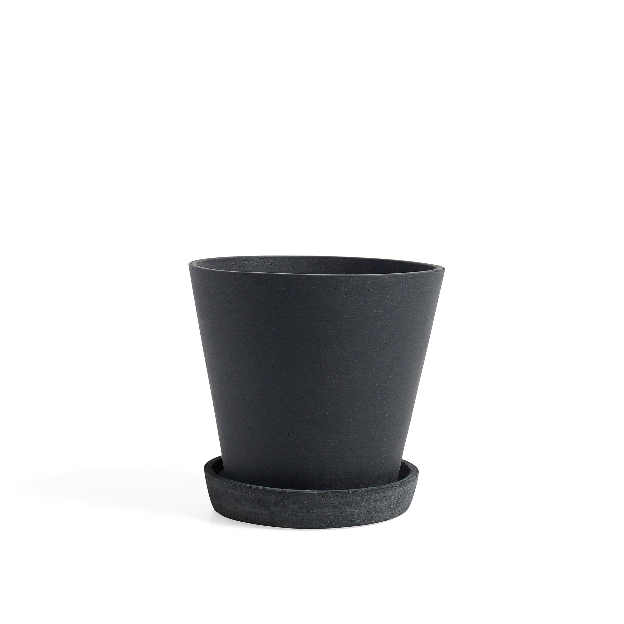 HAY HAY Flowerpot with saucer krukke L Ø17.5 cm Svart